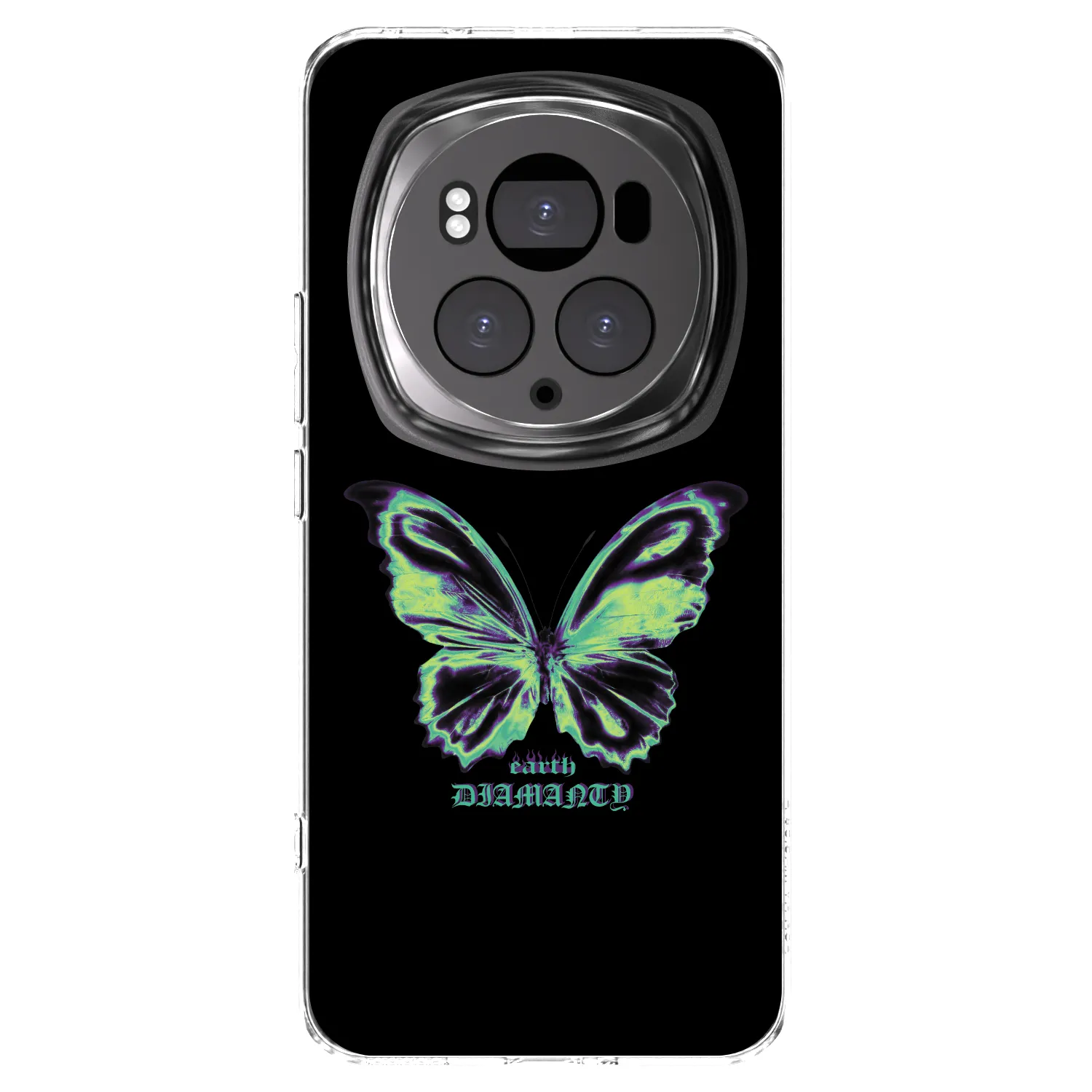 Picasee silikonska prozirna maskica za Honor Magic6 Pro - Diamanty Blue