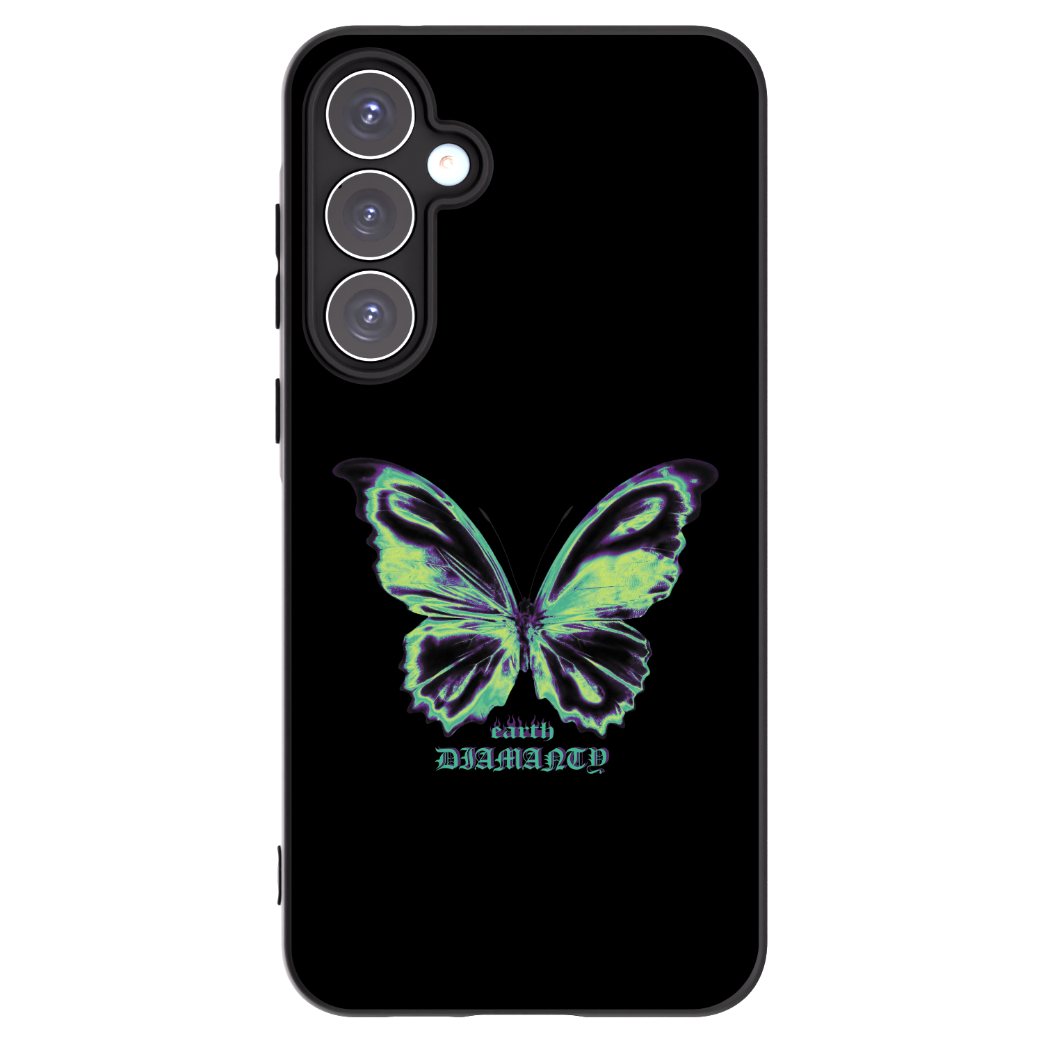 Picasee crna silikonska maskica za Samsung Galaxy A55 5G A556B - Diamanty Blue
