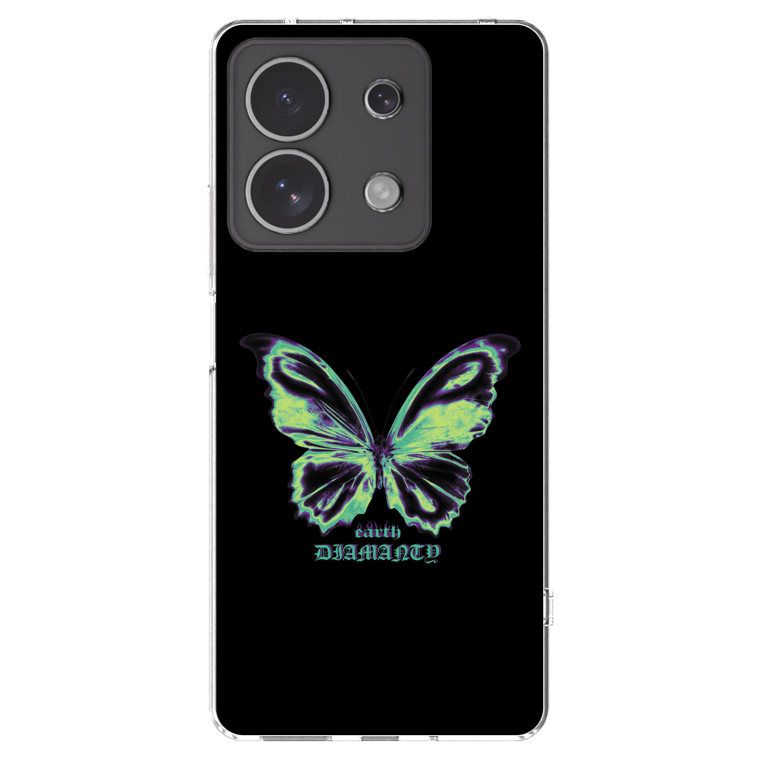 Picasee silikonska prozirna maskica za Xiaomi Redmi Note 13 4G - Diamanty Blue