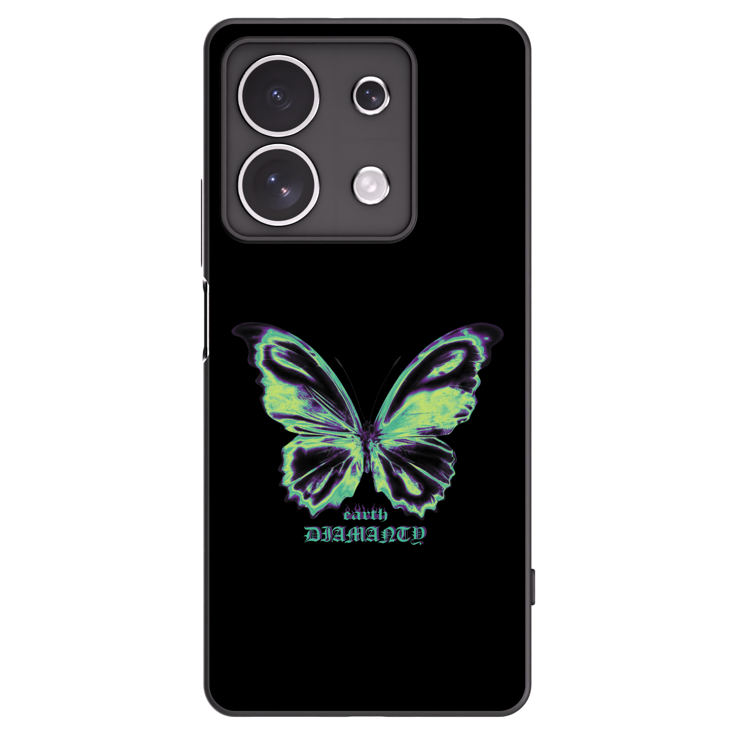 Picasee crna silikonska maskica za Xiaomi Redmi Note 13 4G - Diamanty Blue
