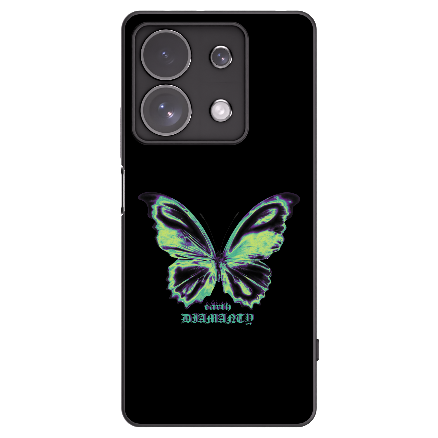Picasee crna silikonska maskica za Xiaomi Redmi Note 13 Pro 4G - Diamanty Blue