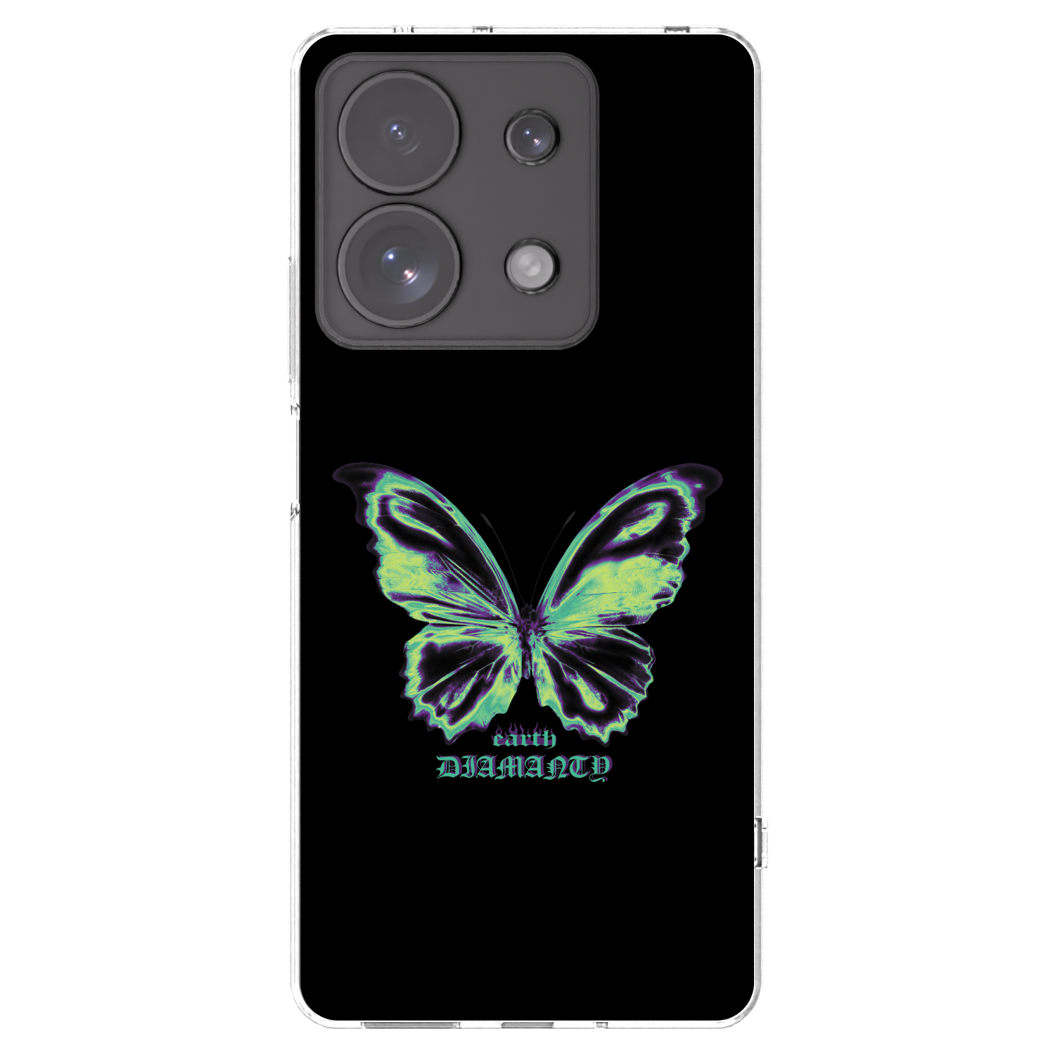 Picasee silikonska prozirna maskica za Xiaomi Redmi Note 13 Pro 4G - Diamanty Blue