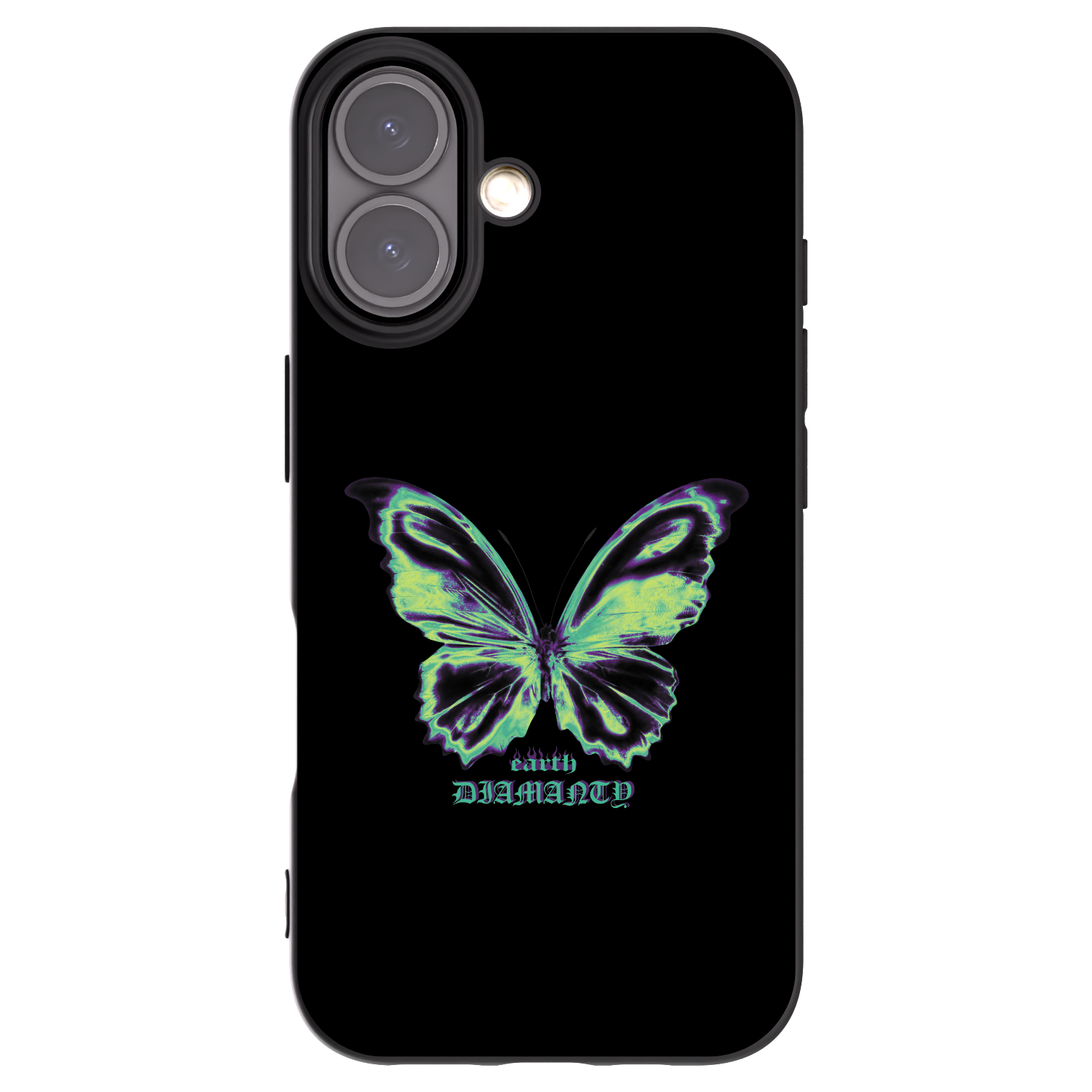 Picasee crna silikonska maskica za Apple iPhone 16 - Diamanty Blue