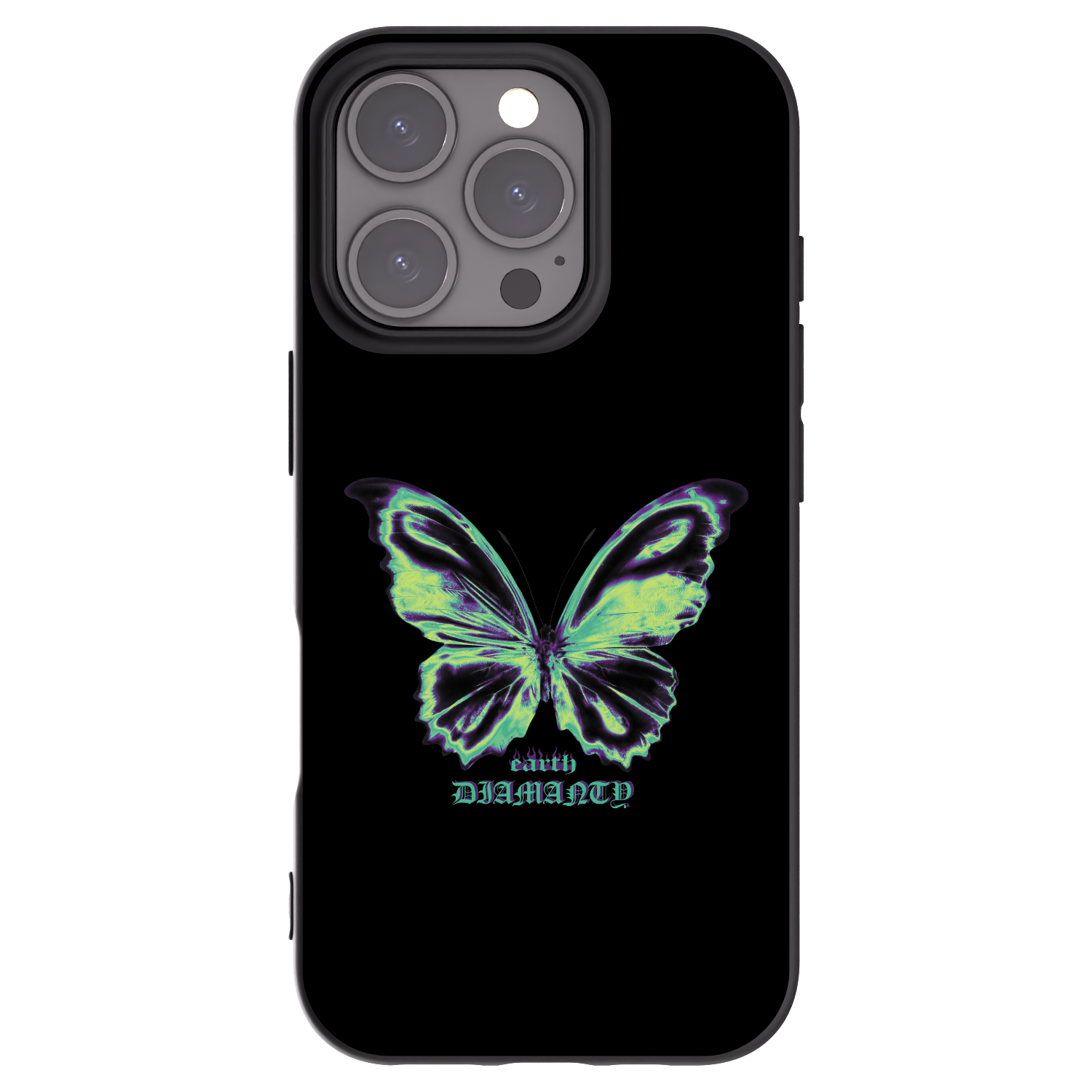 Picasee crna silikonska maskica za Apple iPhone 16 Pro - Diamanty Blue
