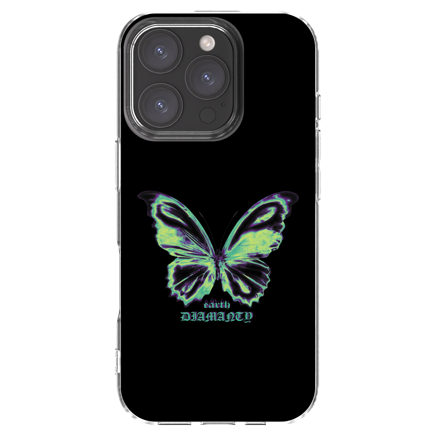 Picasee silikonska prozirna maskica za Apple iPhone 16 Pro - Diamanty Blue