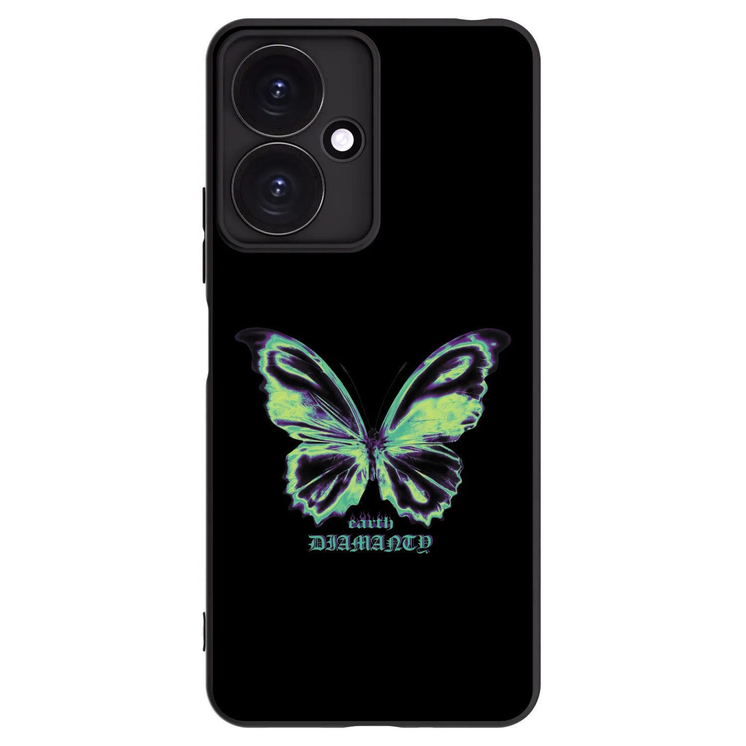 Picasee crna silikonska maskica za Xiaomi Redmi 13C 5G - Diamanty Blue