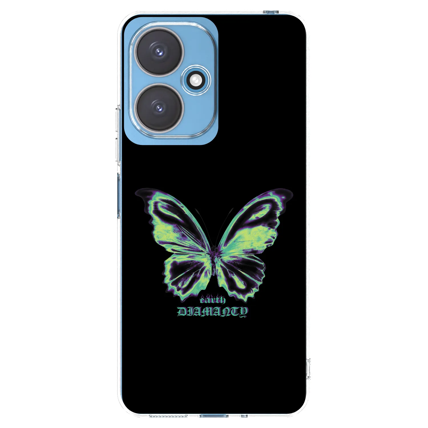 Picasee silikonska prozirna maskica za Xiaomi Redmi 13C 5G - Diamanty Blue