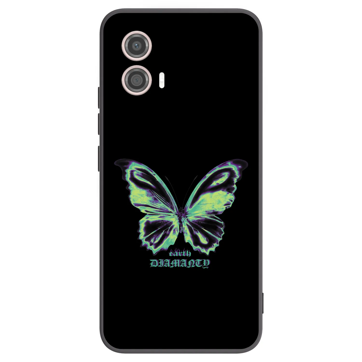 Picasee crna silikonska maskica za Motorola Moto G53 5G - Diamanty Blue