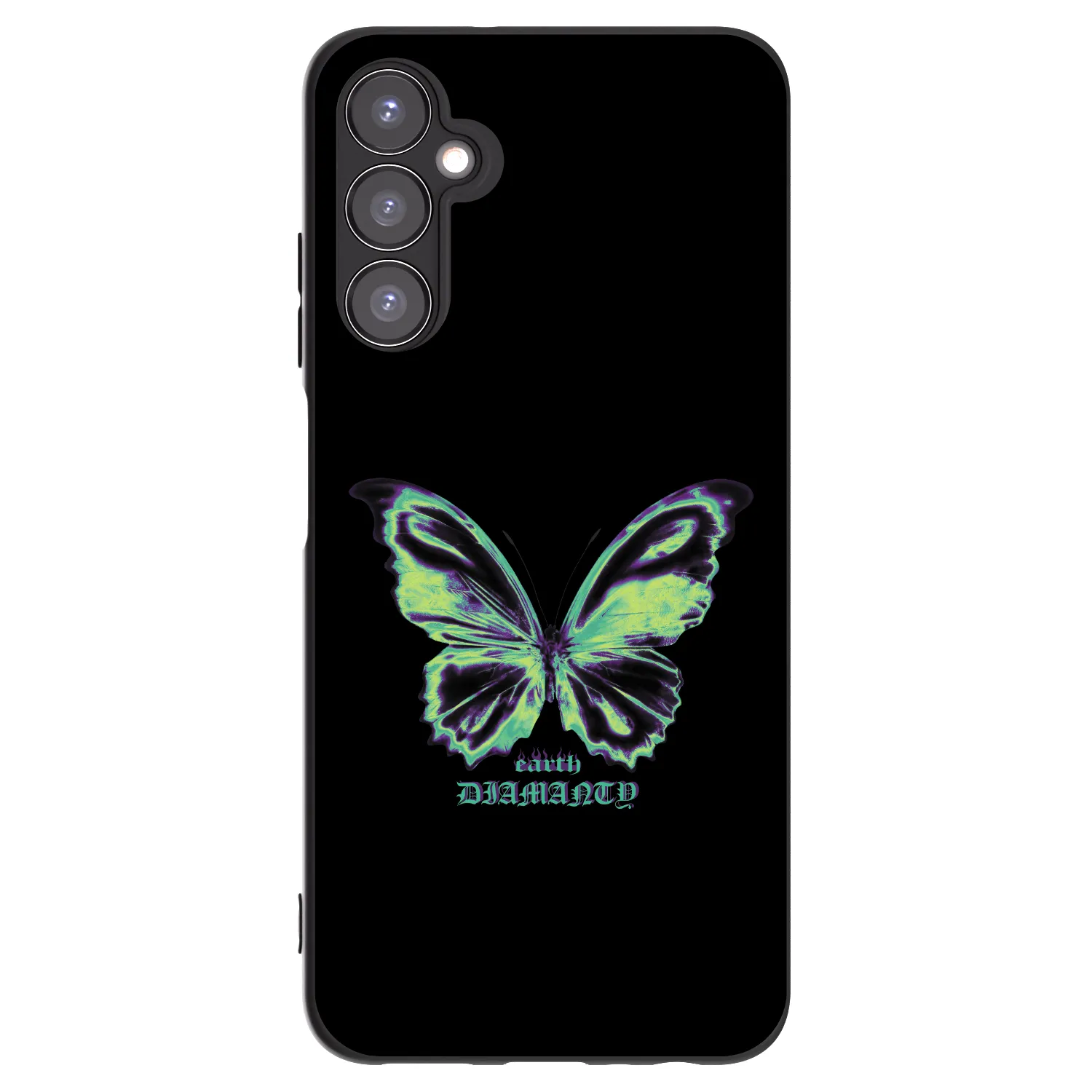 Picasee crna silikonska maskica za Samsung Galaxy A05s A057G - Diamanty Blue