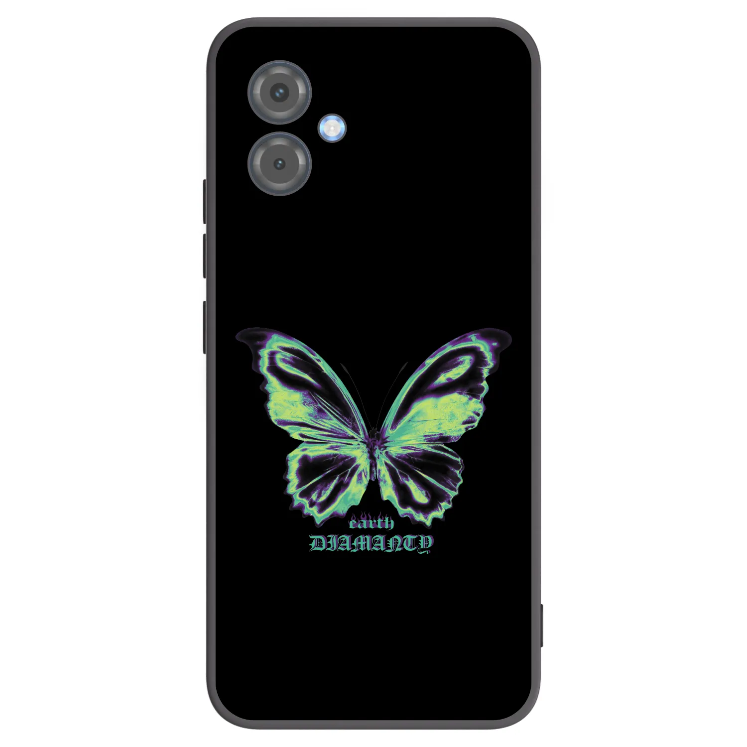 Picasee crna silikonska maskica za Motorola Moto G14 - Diamanty Blue