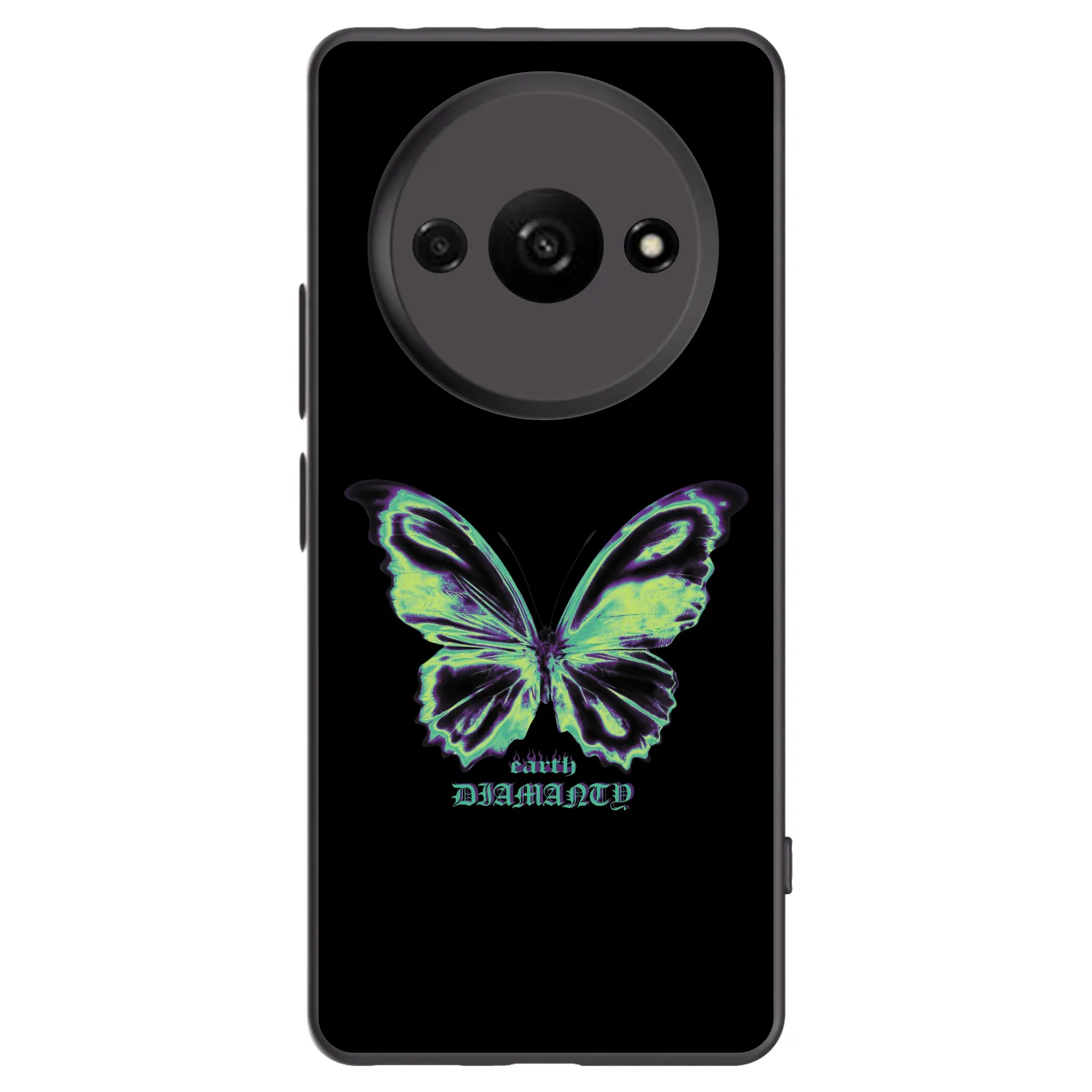 Picasee crna silikonska maskica za Xiaomi Redmi A3 - Diamanty Blue