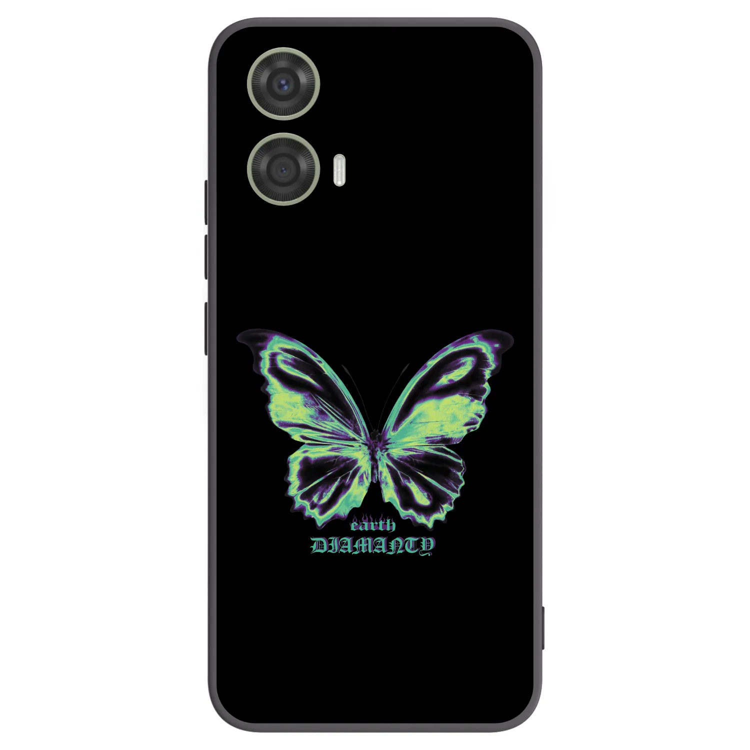 Picasee crna silikonska maskica za Motorola Moto G24 - Diamanty Blue