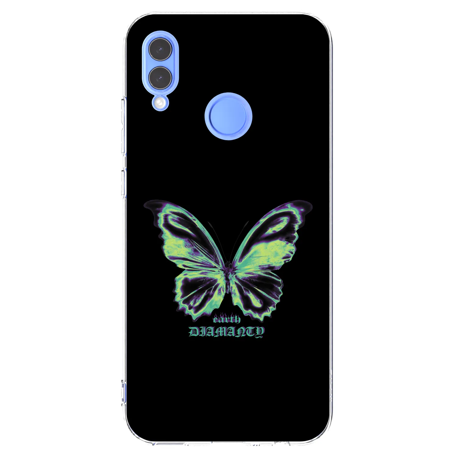 Picasee silikonska prozirna maskica za Huawei P Smart 2019 - Diamanty Blue