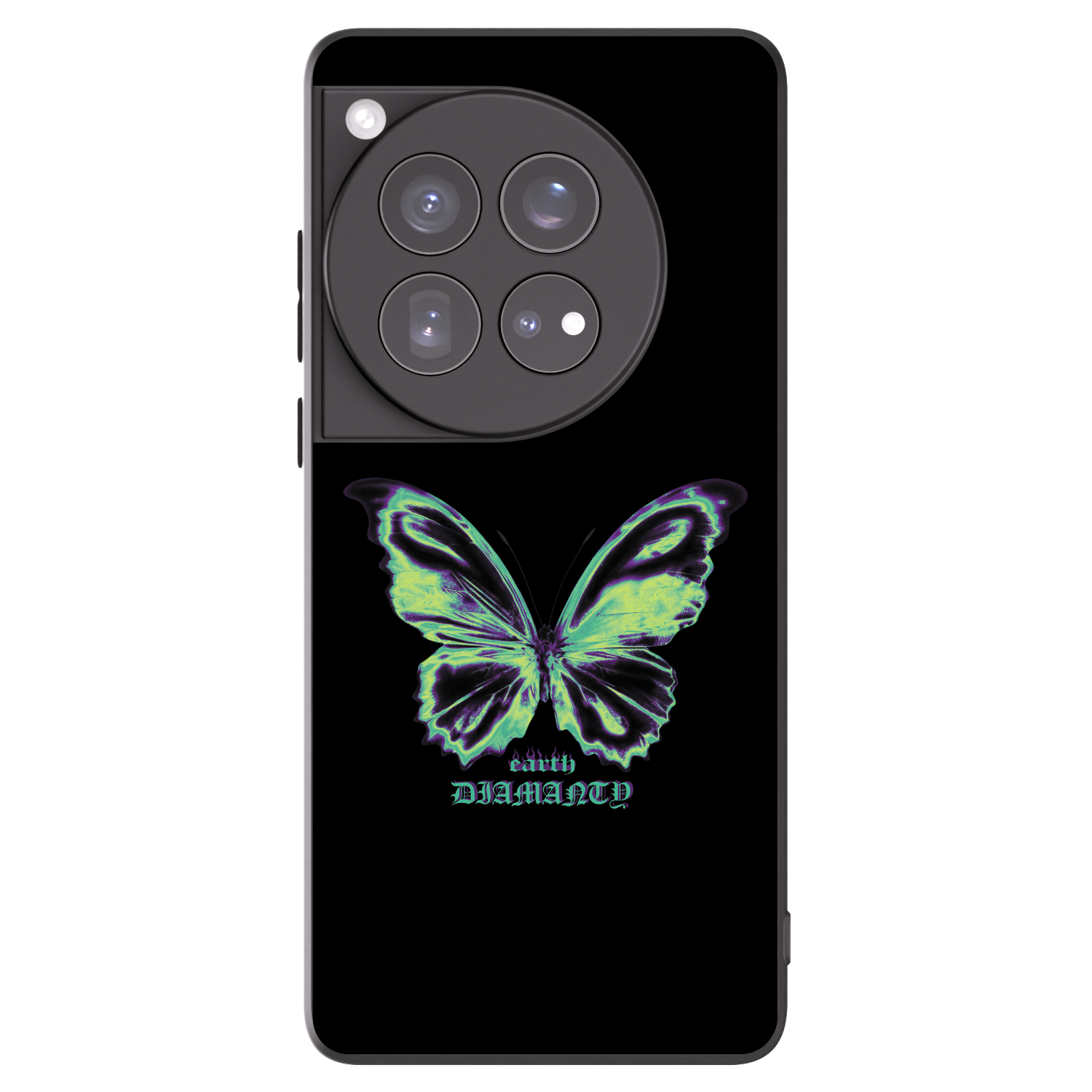 Picasee crna silikonska maskica za OnePlus 12 5G - Diamanty Blue