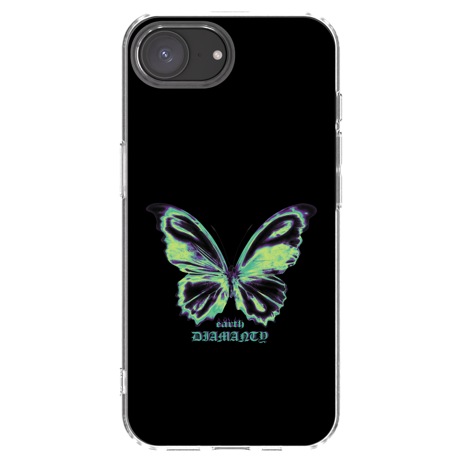 Picasee silikonska prozirna maskica za Apple iPhone 16e - Diamanty Blue