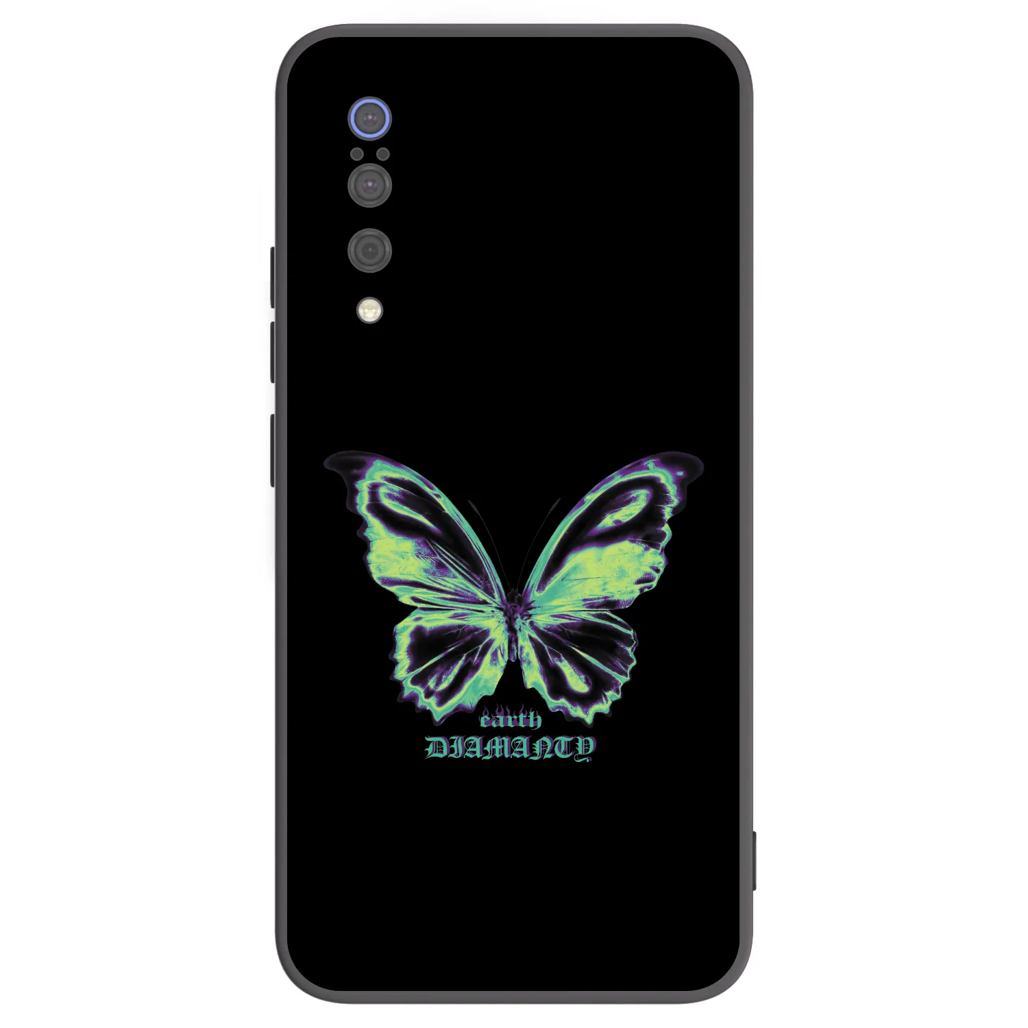 Picasee crna silikonska maskica za Xiaomi Mi 9 - Diamanty Blue