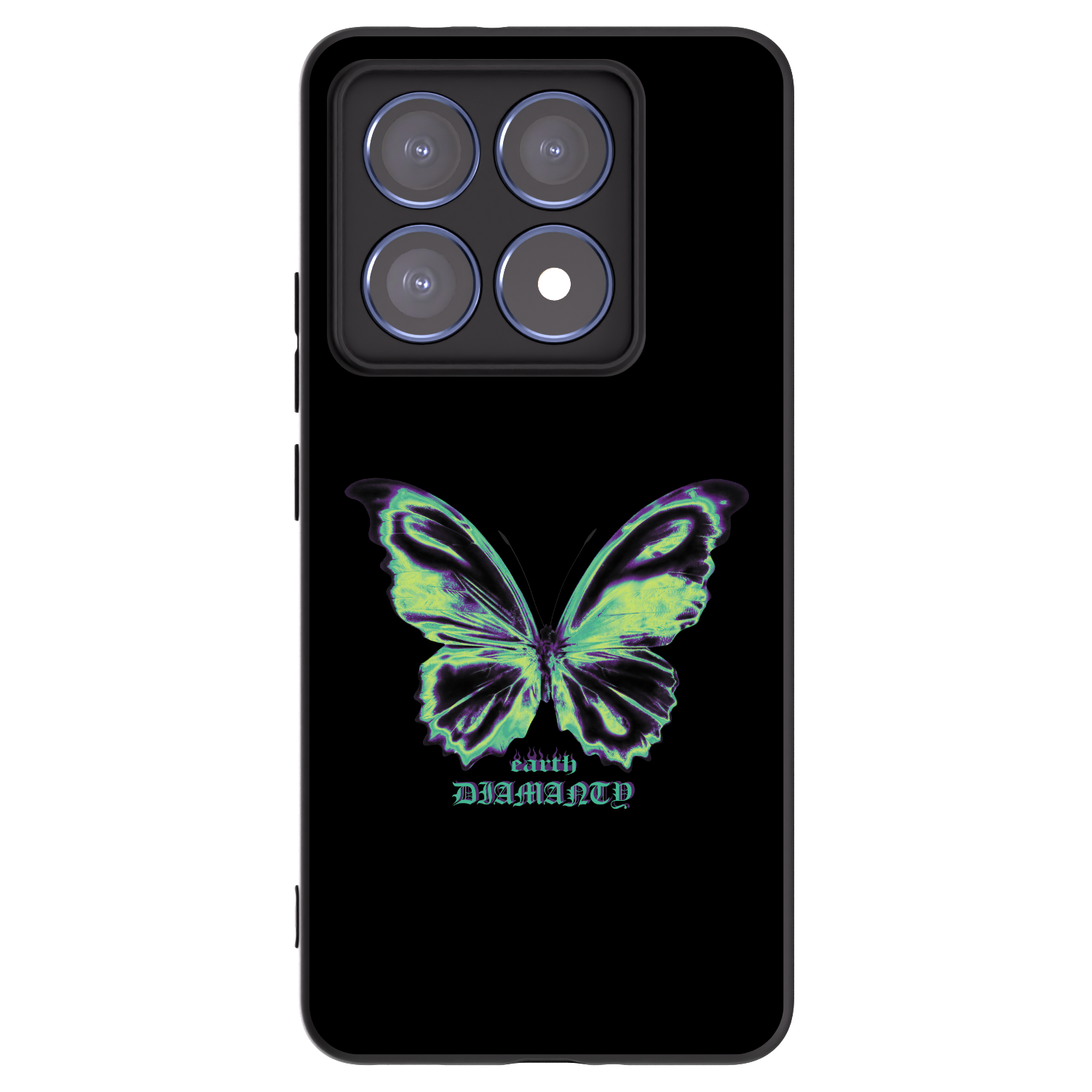 Picasee crna silikonska maskica za Xiaomi 14T Pro - Diamanty Blue