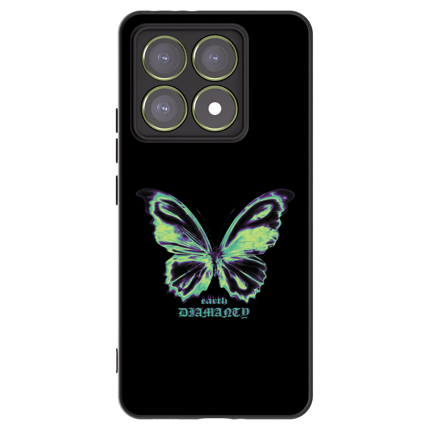 Picasee crna silikonska maskica za Xiaomi 14T - Diamanty Blue