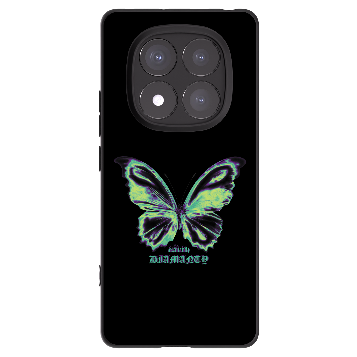 Picasee crna silikonska maskica za Xiaomi Redmi Note 14 Pro+ 5G - Diamanty Blue