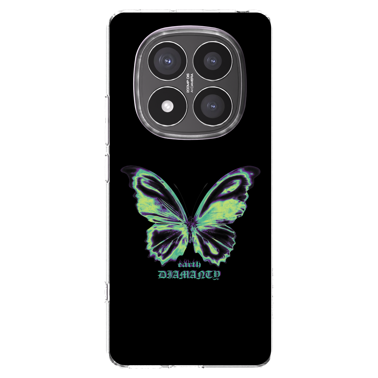Picasee silikonska prozirna maskica za Xiaomi Redmi Note 14 Pro+ 5G - Diamanty Blue
