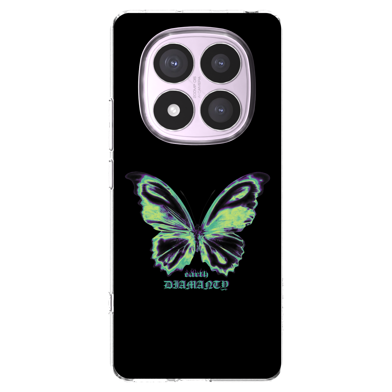 Picasee silikonska prozirna maskica za Xiaomi Redmi Note 14 Pro 5G - Diamanty Blue