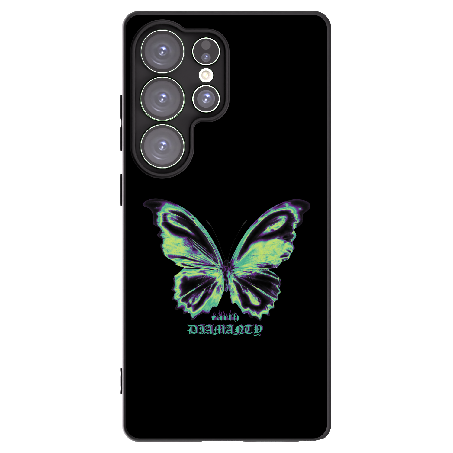 Picasee crna silikonska maskica za Samsung Galaxy S25 Ultra 5G - Diamanty Blue