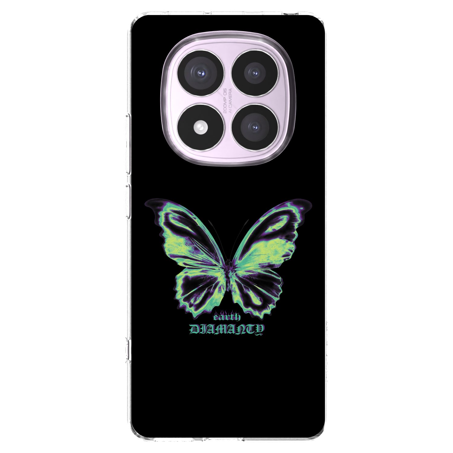 Picasee silikonska prozirna maskica za Xiaomi Redmi Note 14 Pro 4G - Diamanty Blue