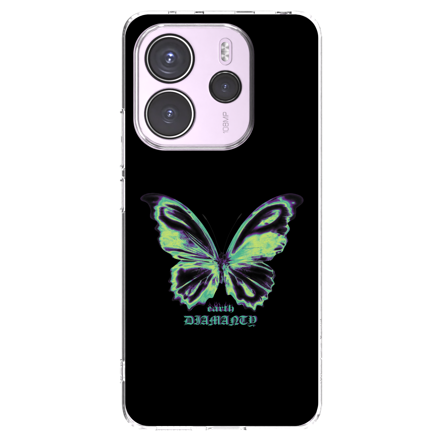 Picasee silikonska prozirna maskica za Xiaomi Redmi Note 14 4G - Diamanty Blue