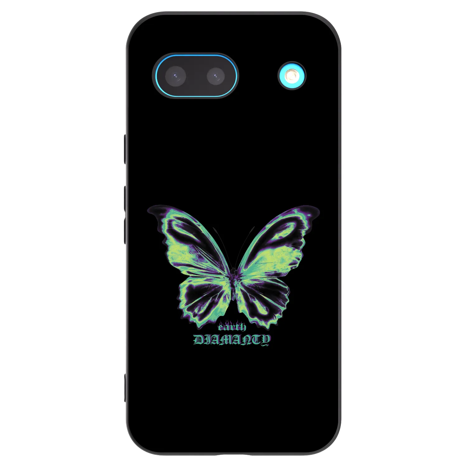 Picasee crna silikonska maskica za Google Pixel 8a - Diamanty Blue