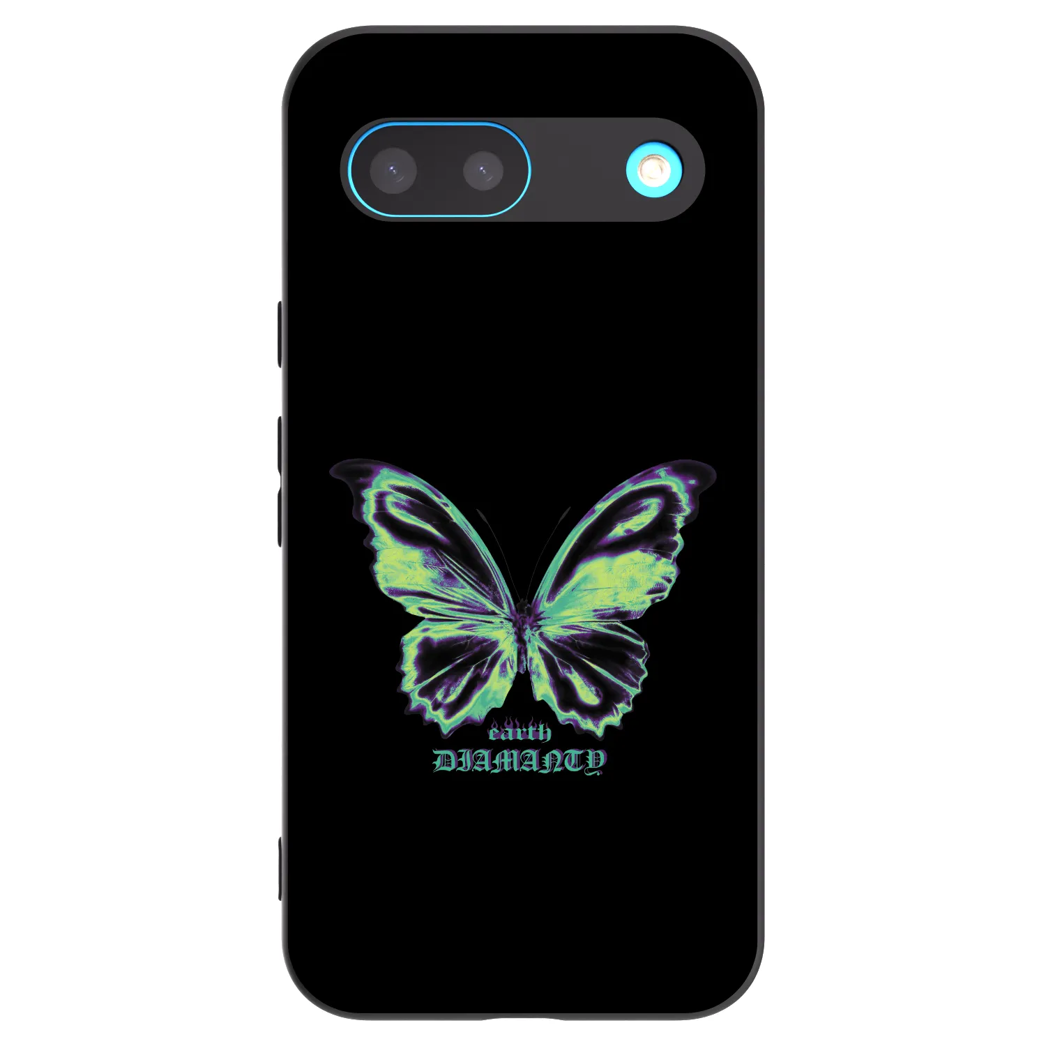 Picasee crna silikonska maskica za Google Pixel 8 - Diamanty Blue
