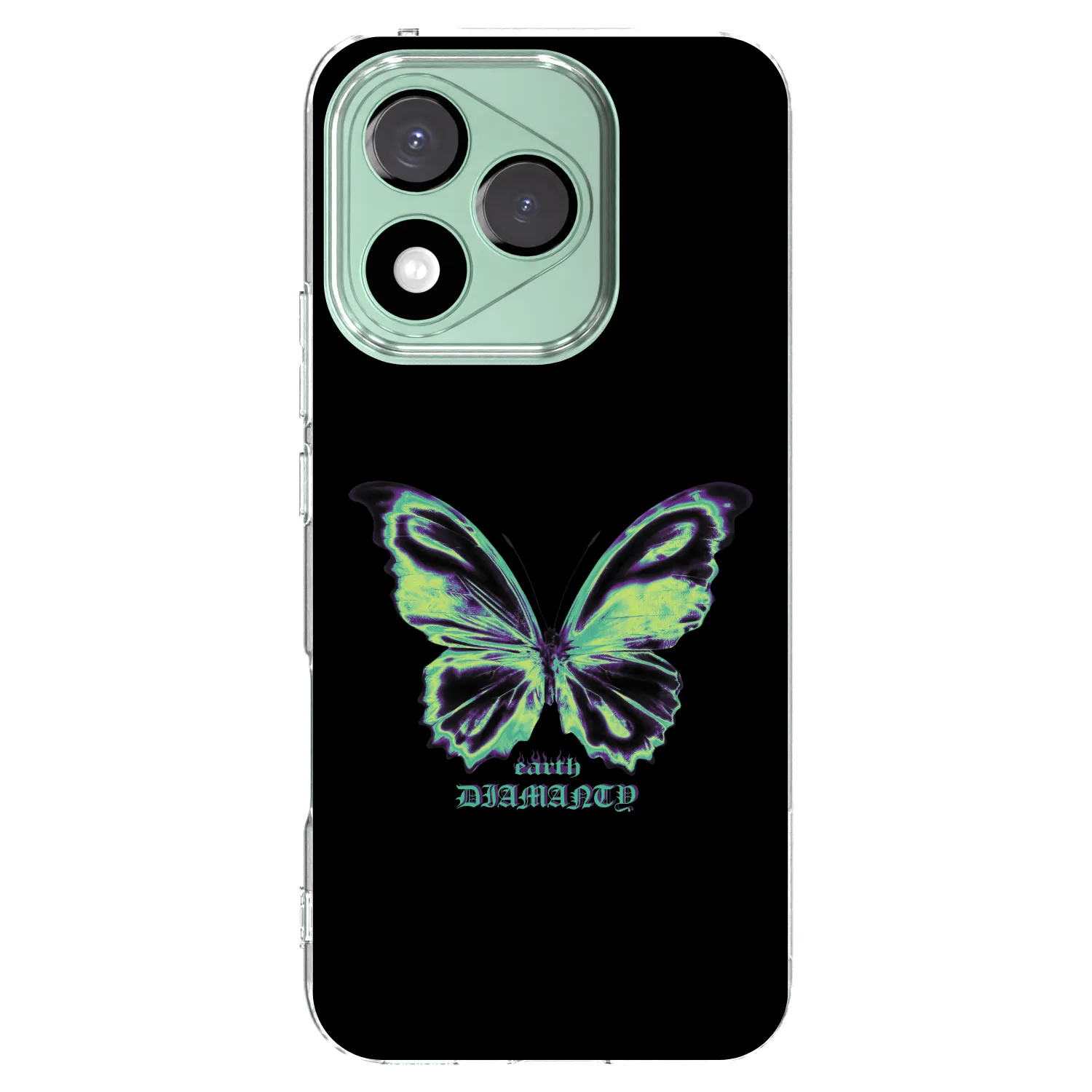 Picasee silikonska prozirna maskica za Honor 400 Lite 5G - Diamanty Blue