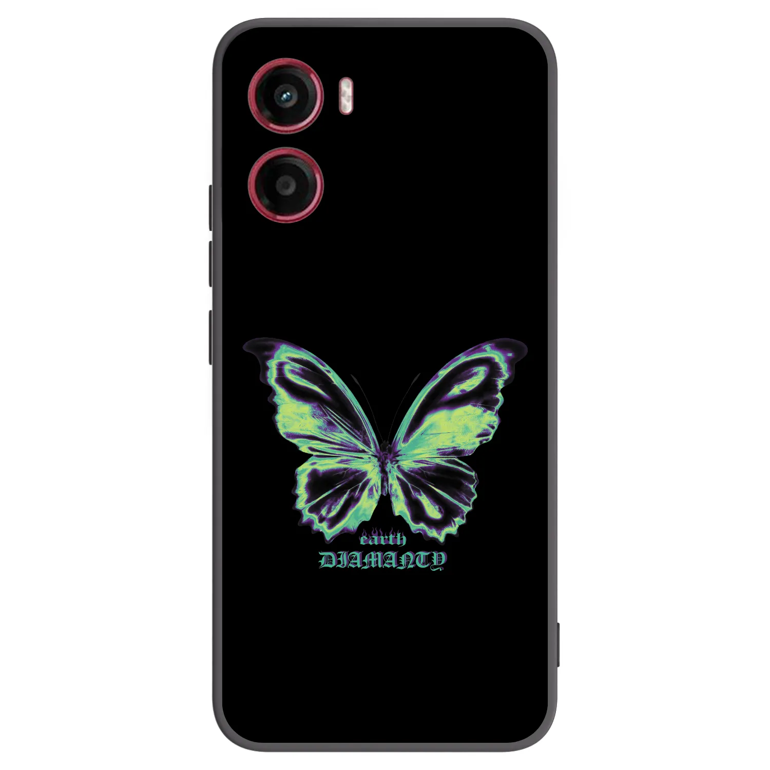 Picasee crna silikonska maskica za Motorola Moto G05 - Diamanty Blue
