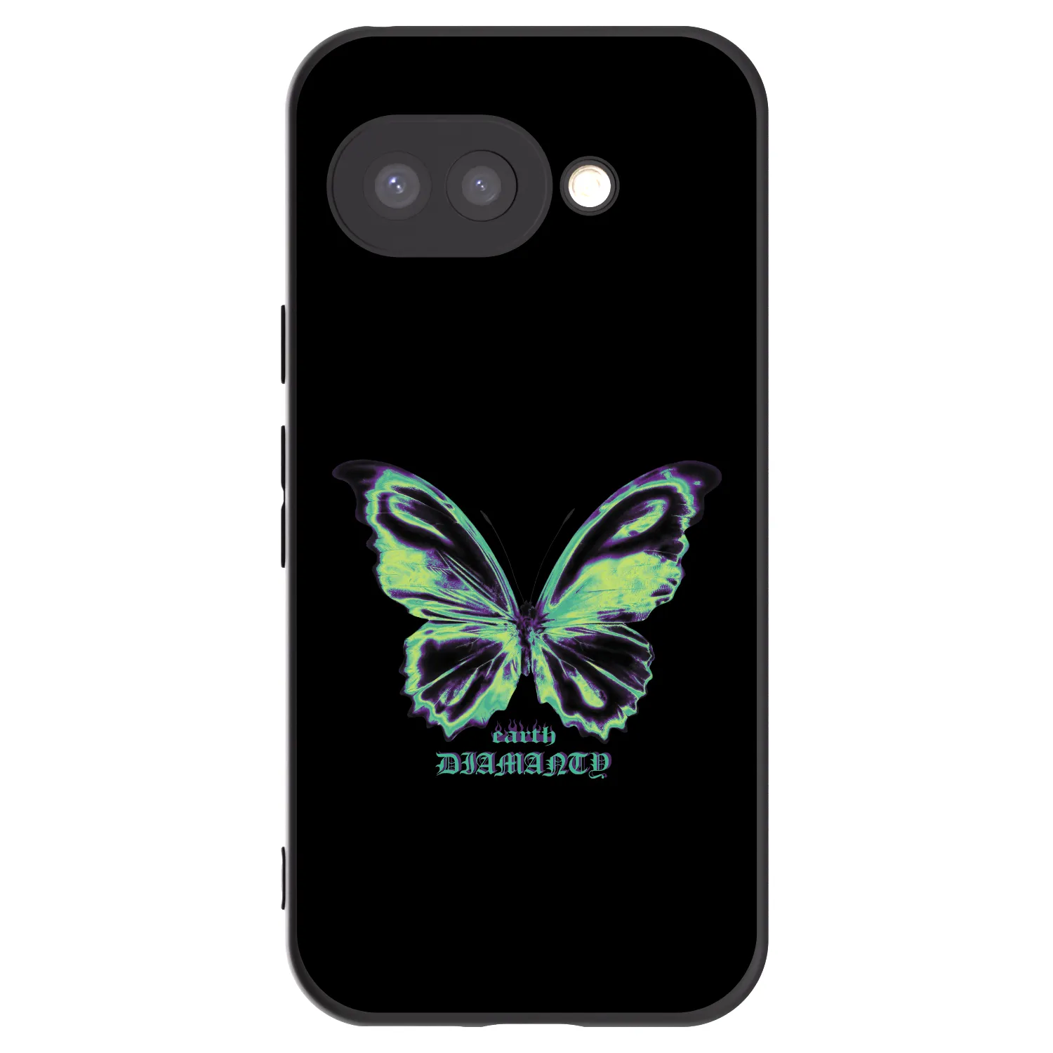 Picasee crna silikonska maskica za Google Pixel 9a - Diamanty Blue