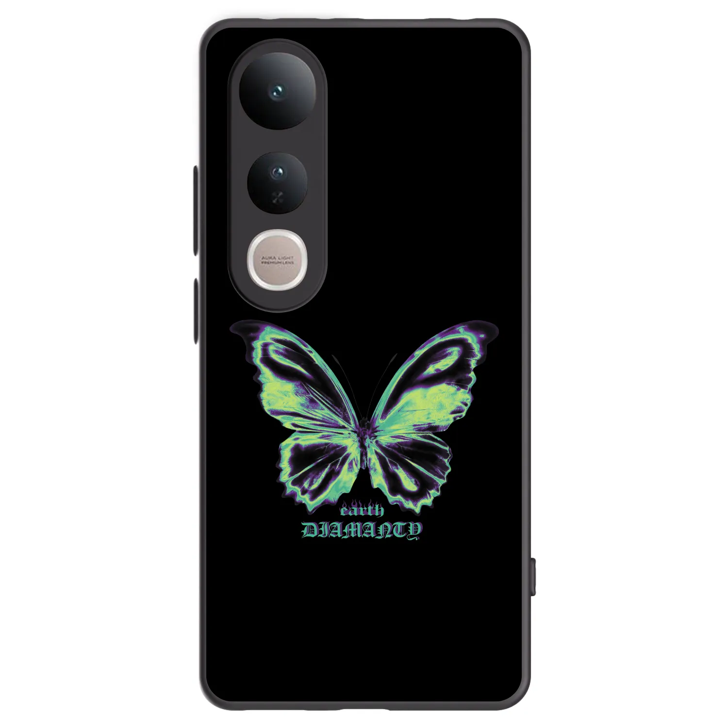 Picasee crna silikonska maskica za Vivo V50 Lite 5G - Diamanty Blue