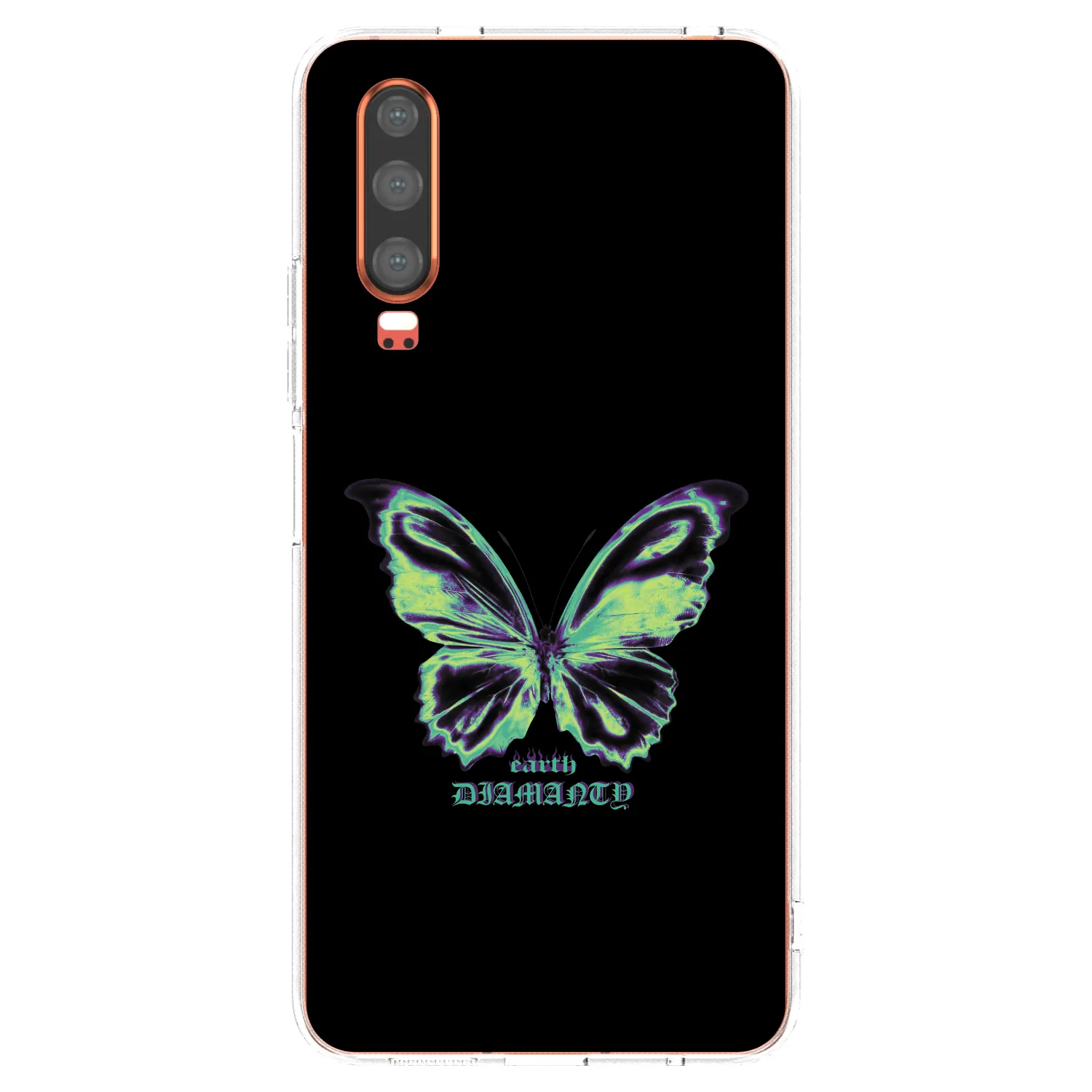 Picasee silikonska prozirna maskica za Huawei P30 - Diamanty Blue