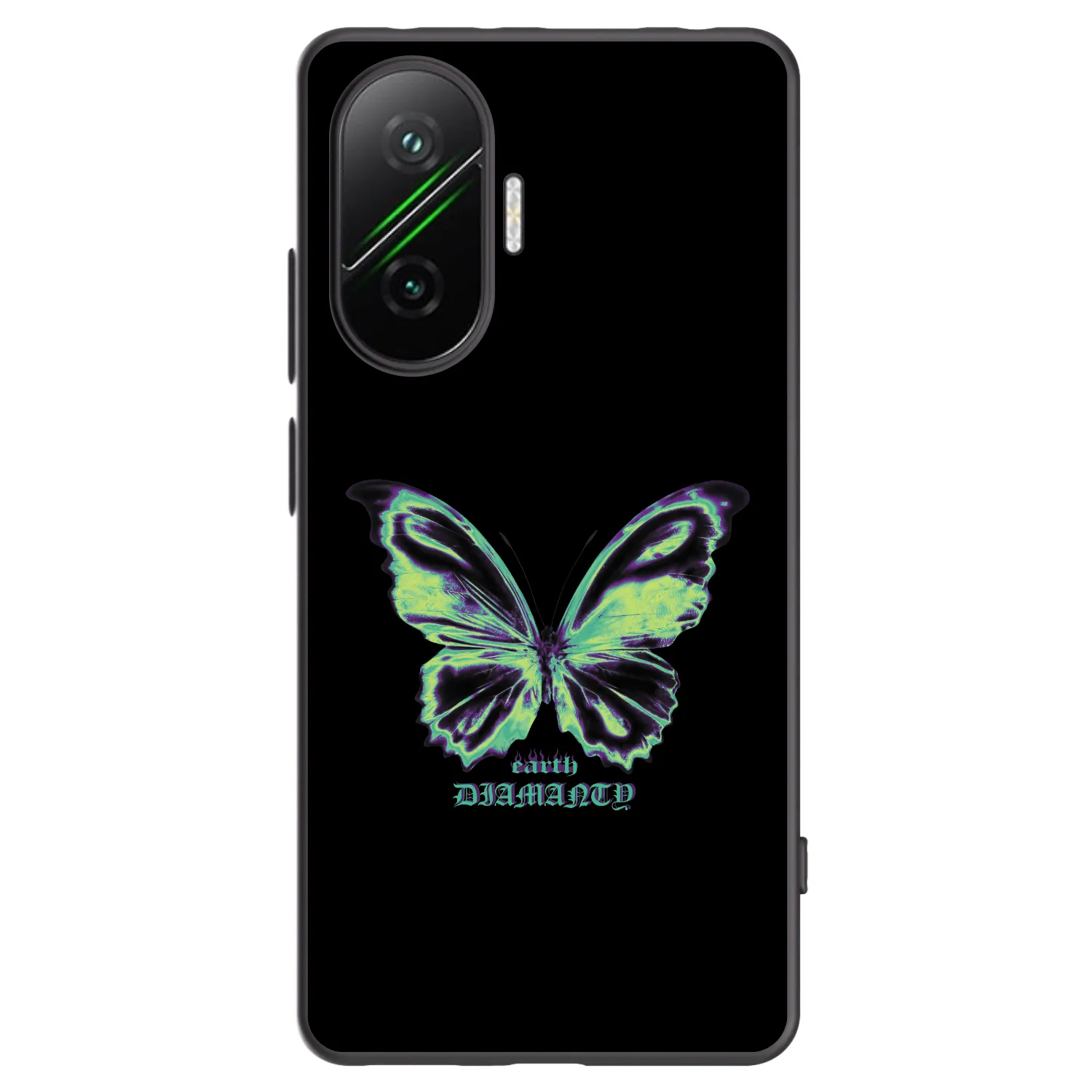 Picasee crna silikonska maskica za Xiaomi Poco F7 Pro 5G - Diamanty Blue