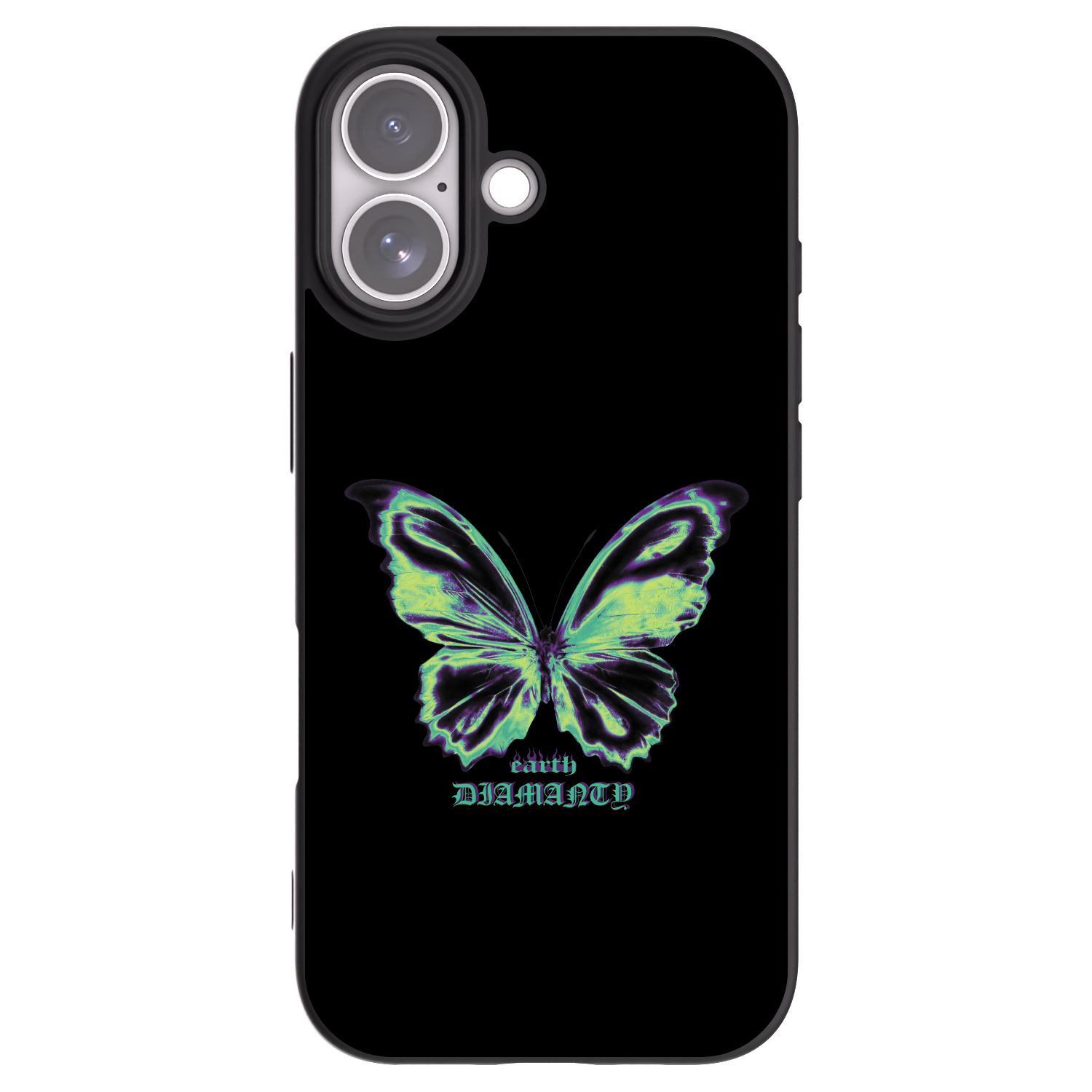 Picasee crna silikonska maskica za Apple iPhone 17 - Diamanty Blue