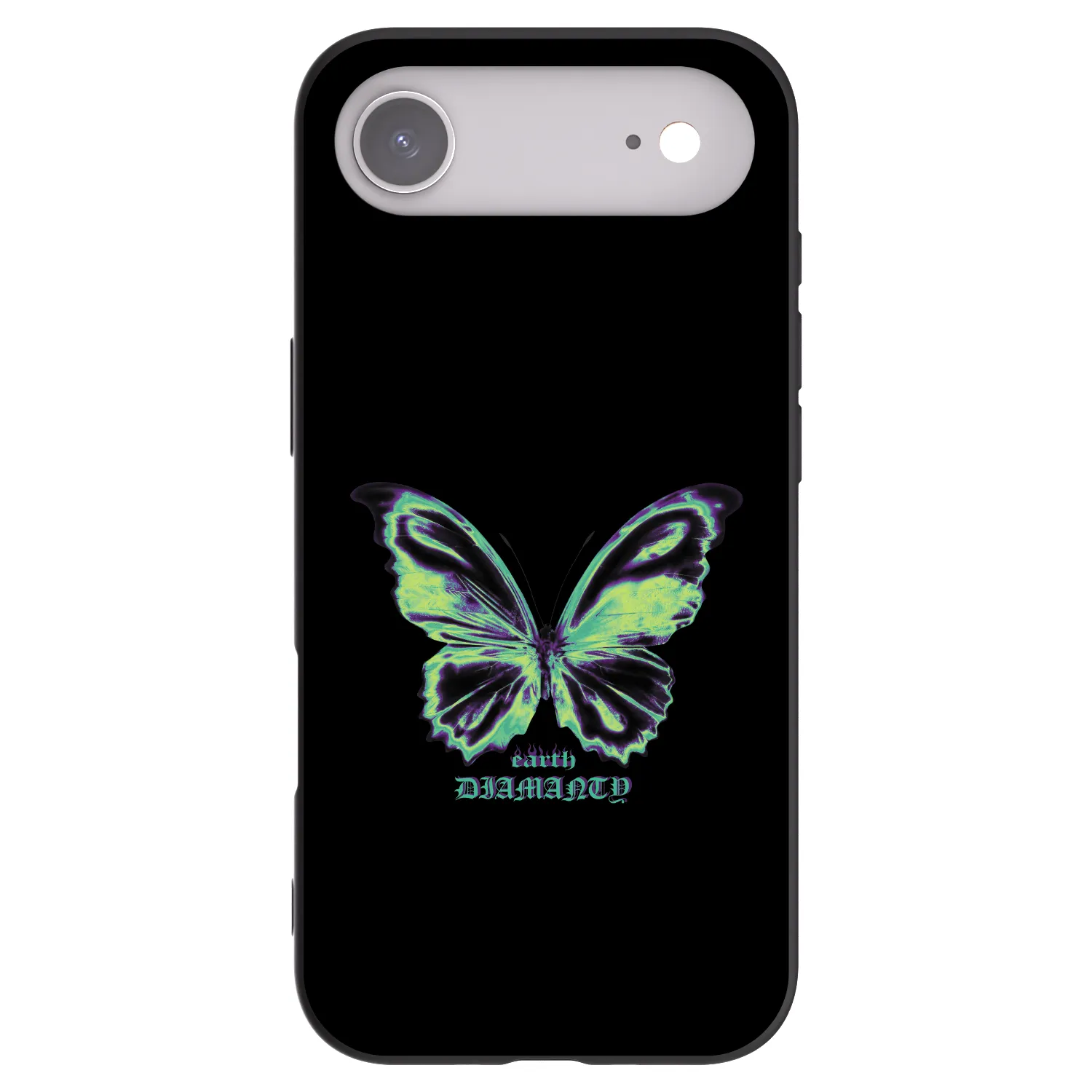 Picasee crna silikonska maskica za Apple iPhone Air - Diamanty Blue