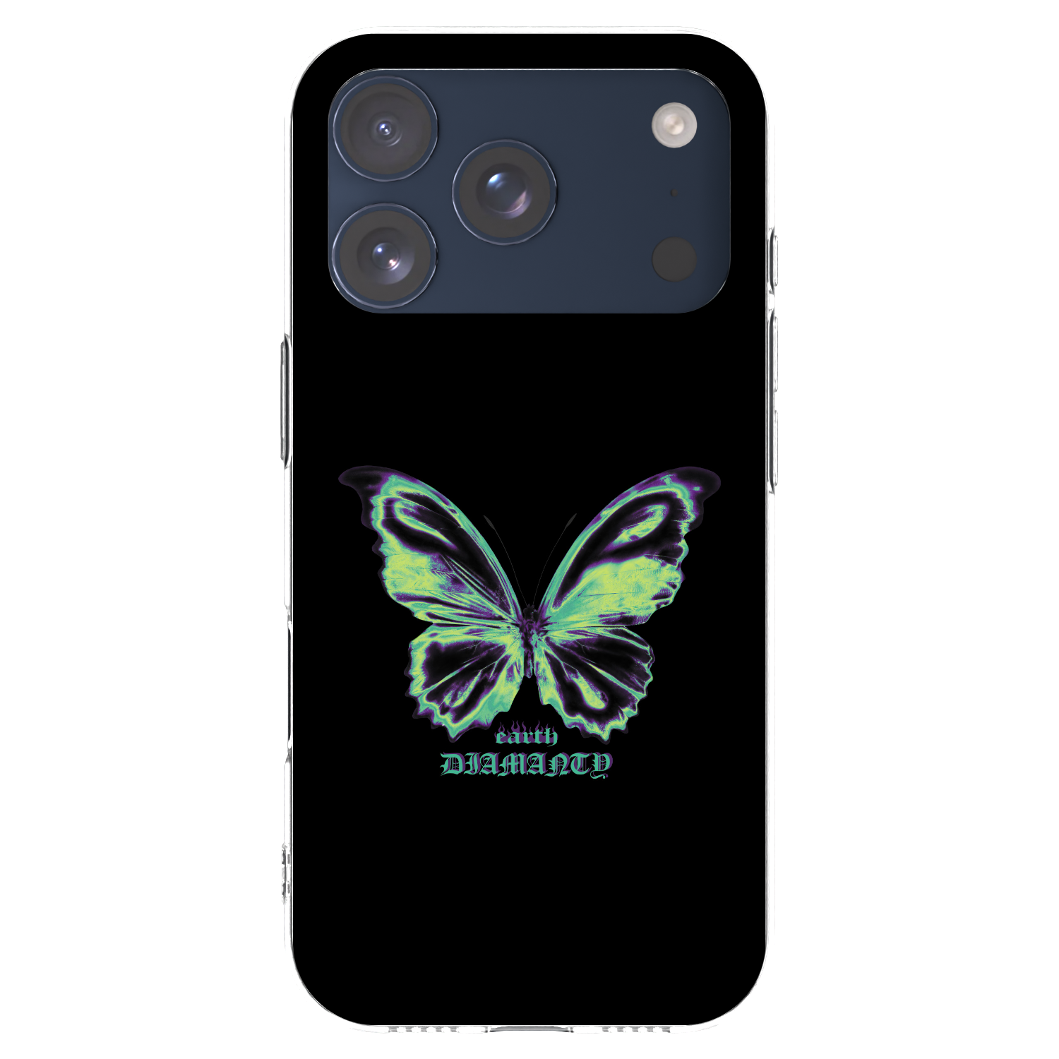 Picasee silikonska prozirna maskica za Apple iPhone 17 Pro - Diamanty Blue