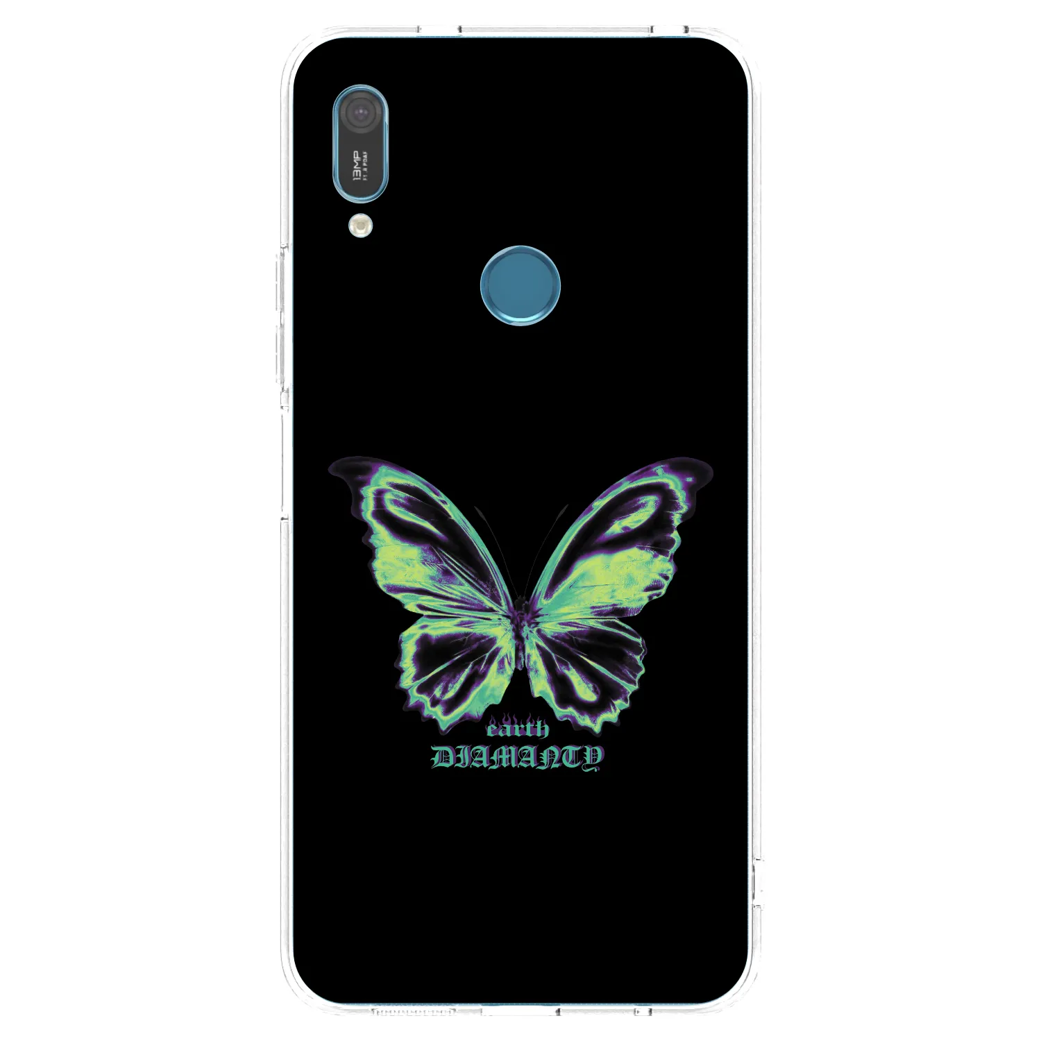 Picasee silikonska prozirna maskica za Huawei Y6 2019 - Diamanty Blue