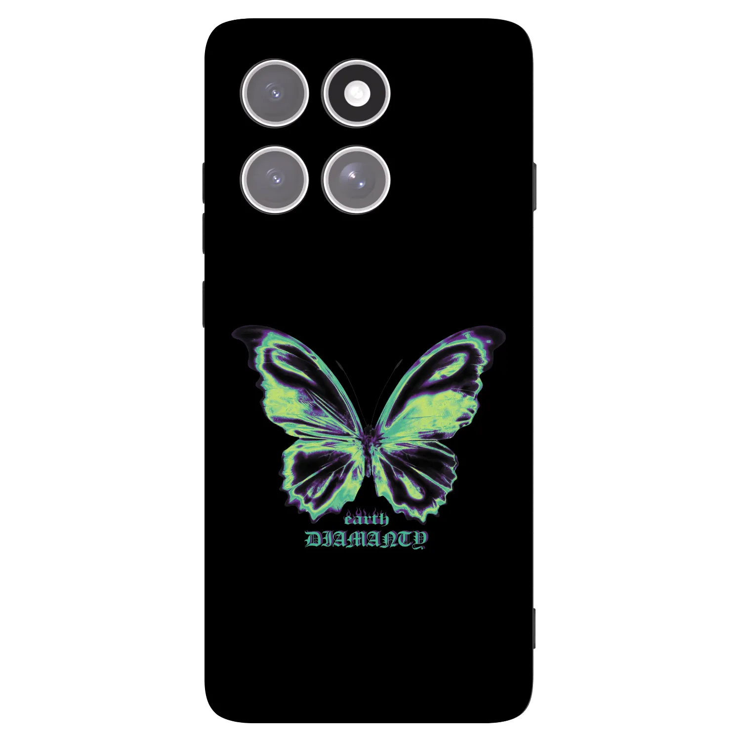 Picasee crna silikonska maskica za Motorola Edge 60 Pro - Diamanty Blue