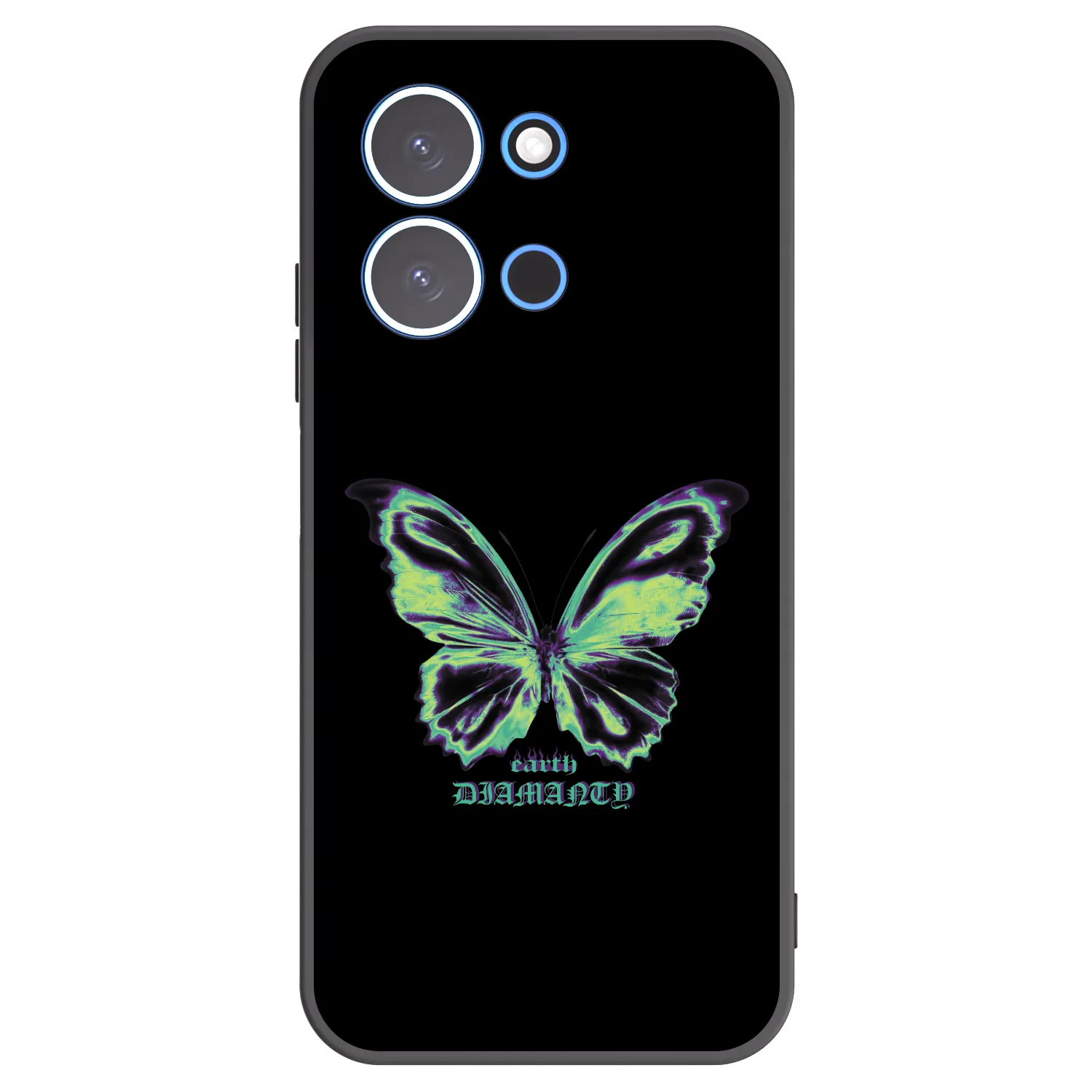 Picasee crna silikonska maskica za Xiaomi Redmi 15C 4G - Diamanty Blue