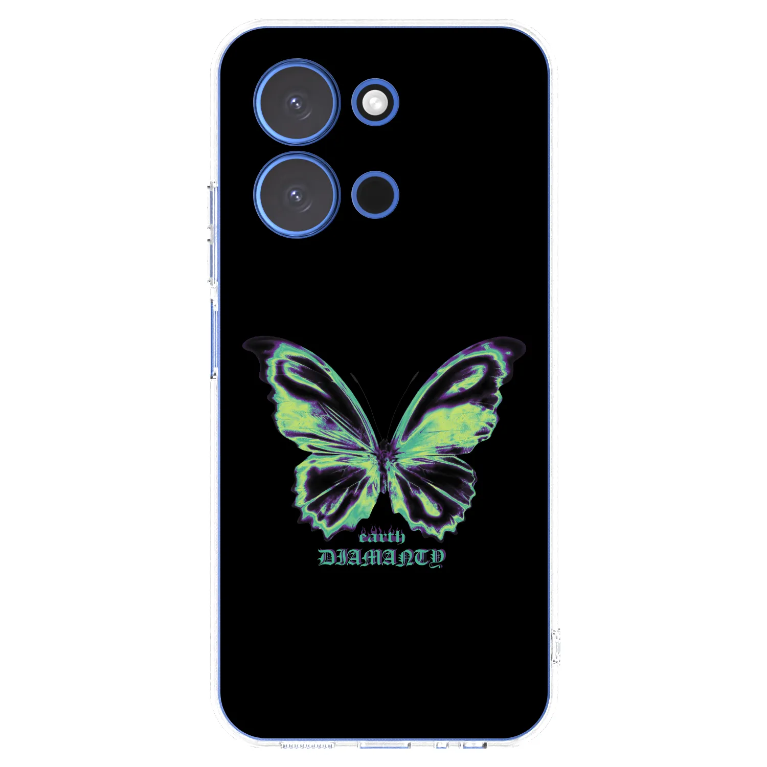 Picasee silikonska prozirna maskica za Xiaomi Redmi 15C 4G - Diamanty Blue