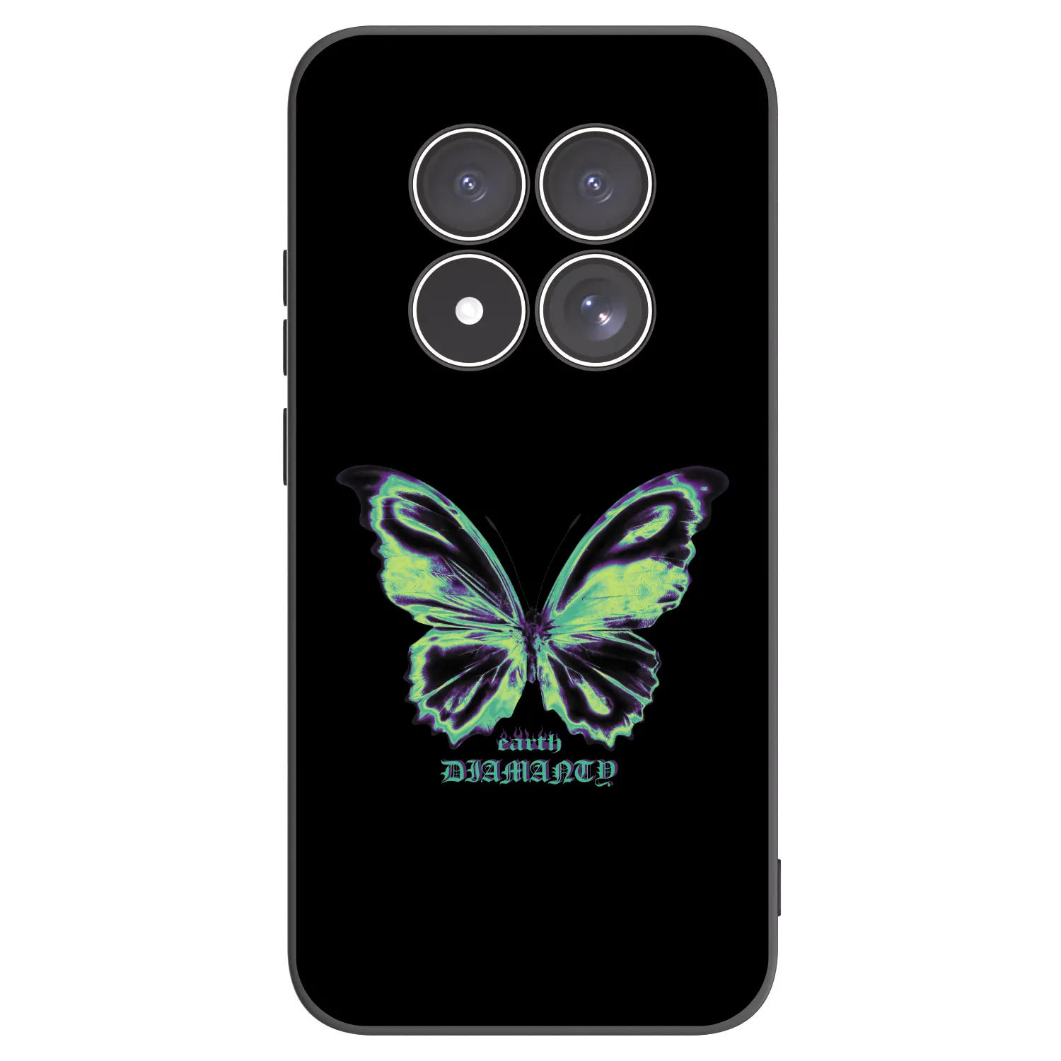 Picasee crna silikonska maskica za Xiaomi Redmi Note 15 Pro 4G - Diamanty Blue