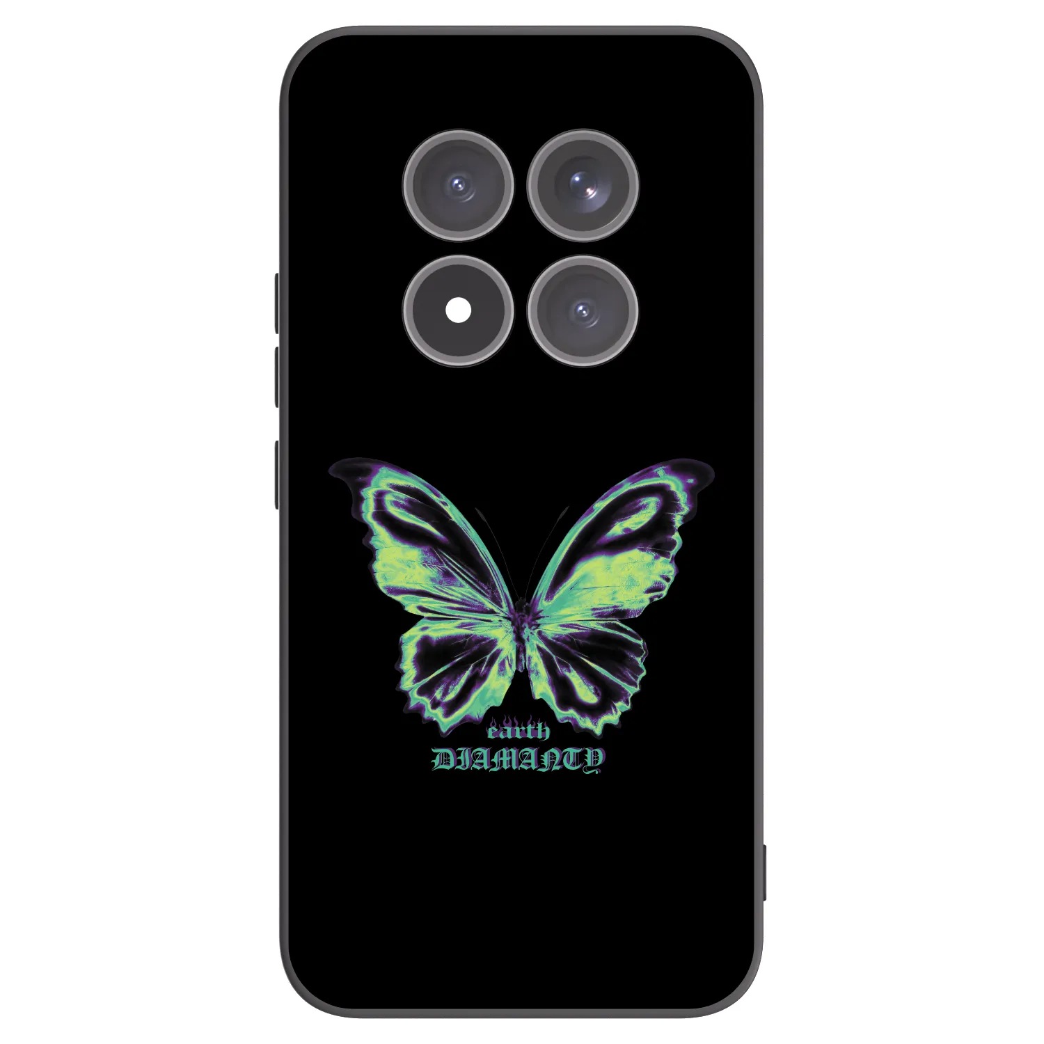 Picasee crna silikonska maskica za Xiaomi Redmi Note 15 Pro+ - Diamanty Blue