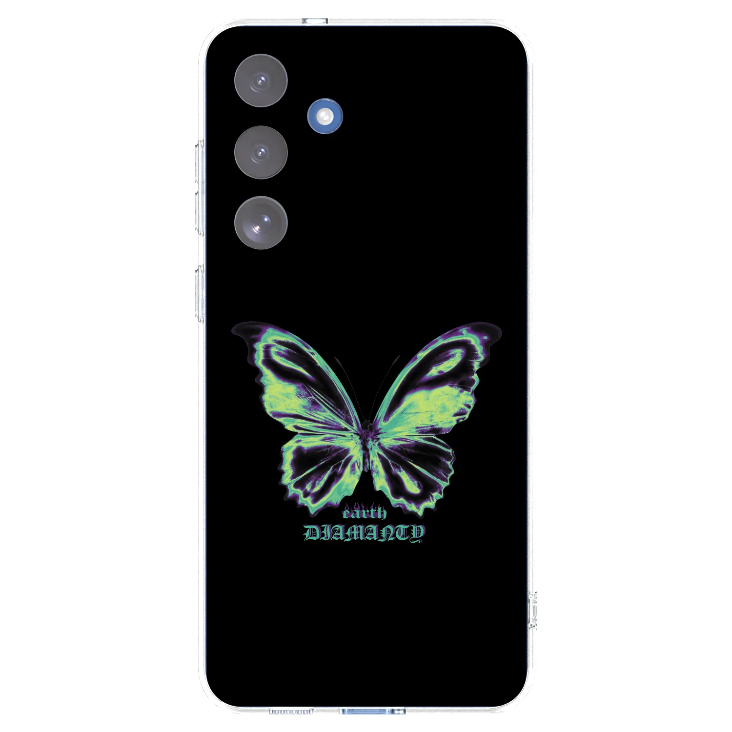 Picasee silikonska prozirna maskica za Samsung Galaxy S25 FE 5G - Diamanty Blue