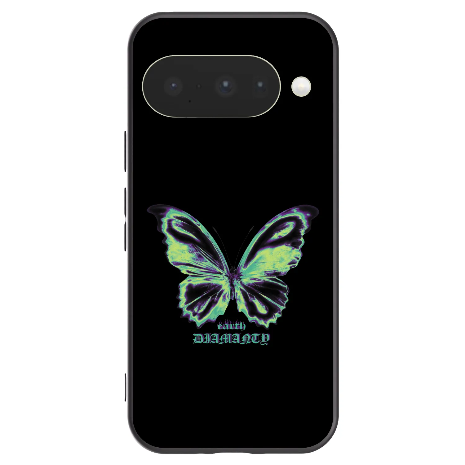 Picasee crna silikonska maskica za Google Pixel 10 - Diamanty Blue