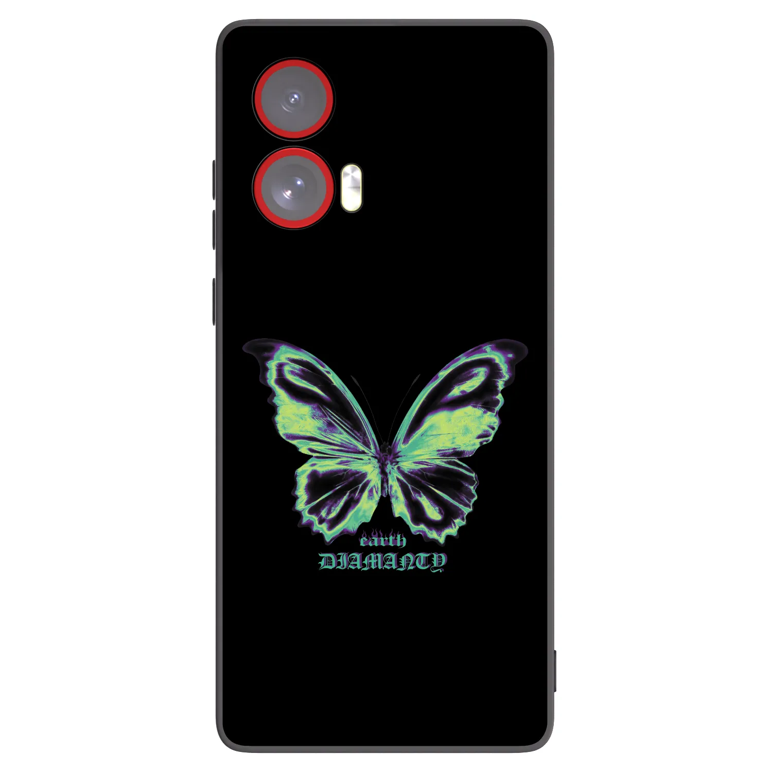 Picasee crna silikonska maskica za Motorola Edge 50 Fusion - Diamanty Blue