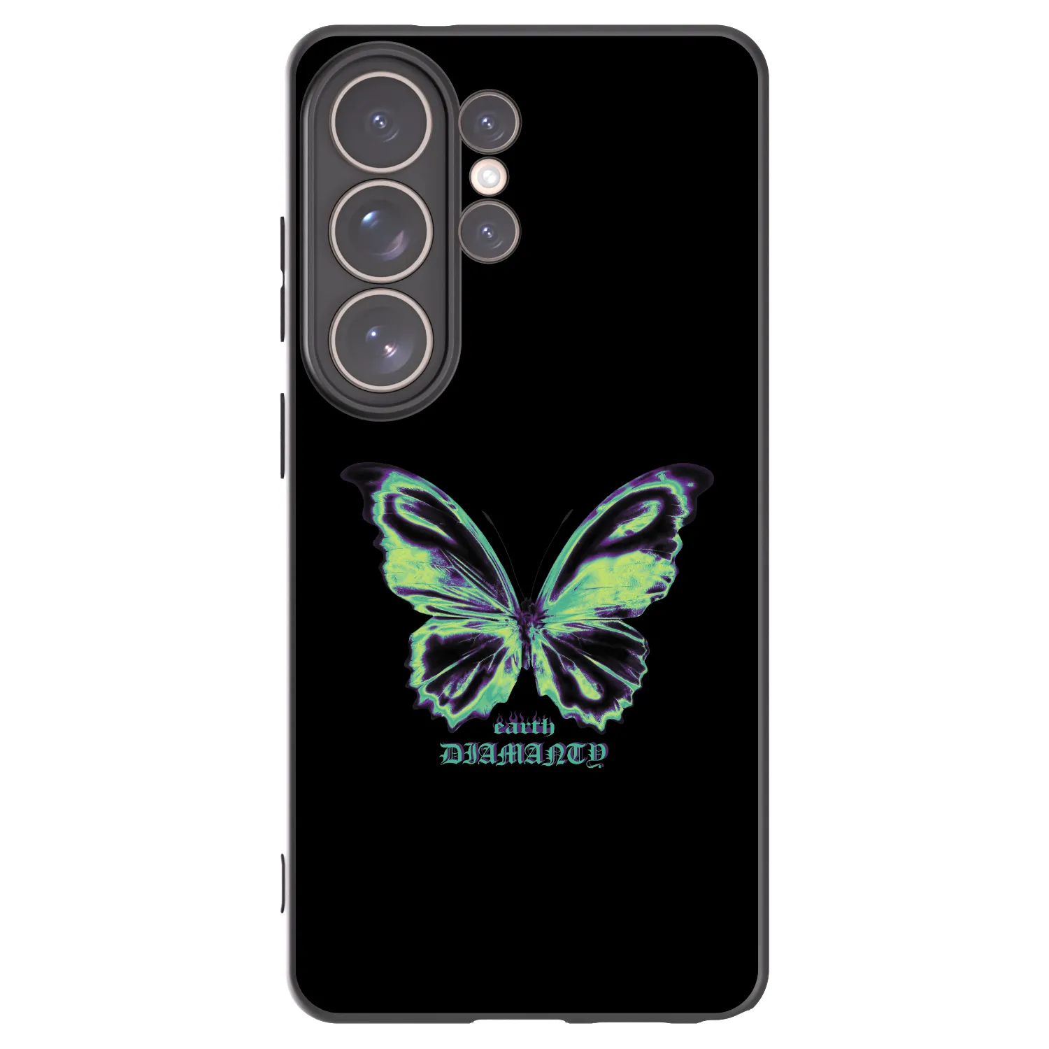 Picasee crna silikonska maskica za Samsung Galaxy S26 Ultra - Diamanty Blue