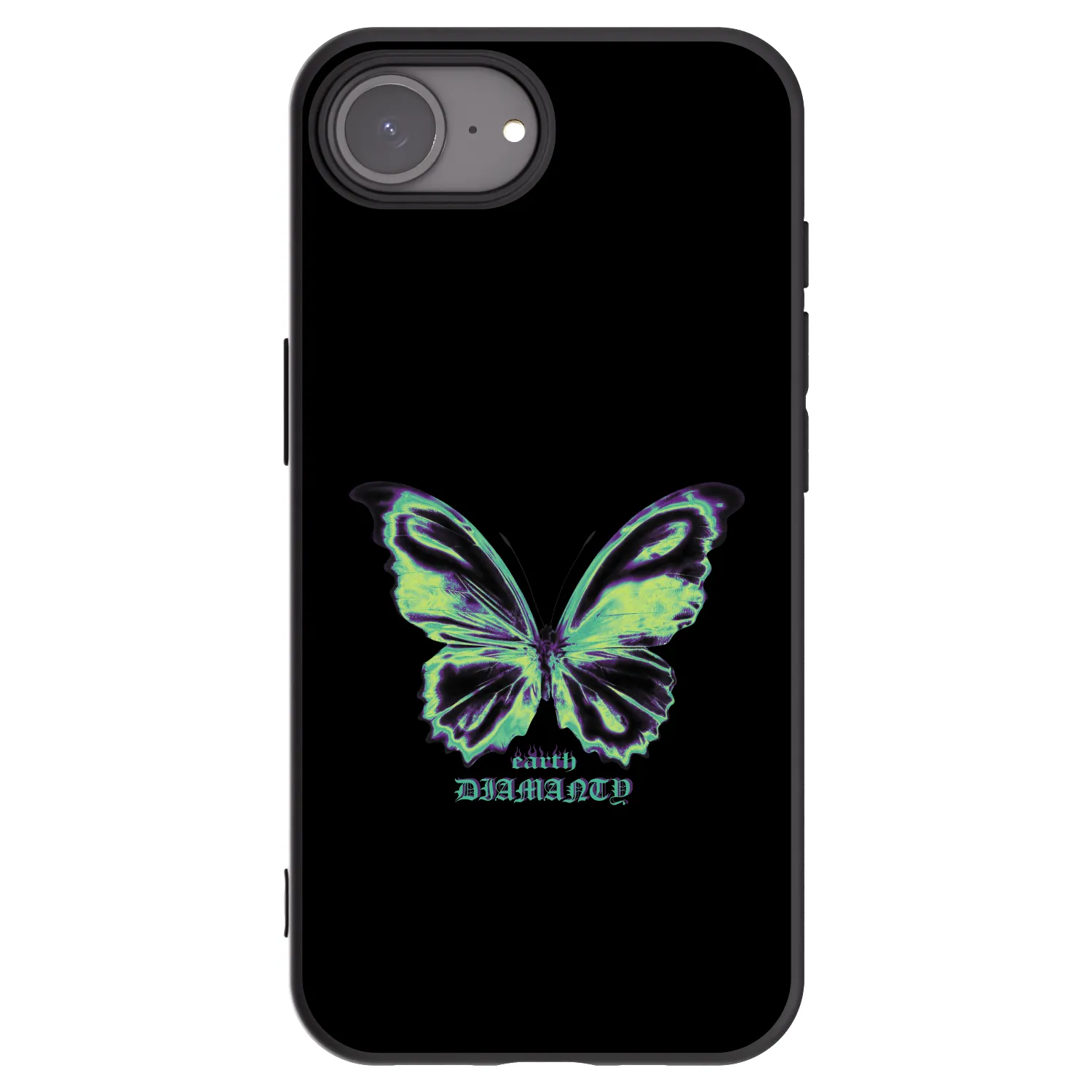 Picasee crna silikonska maskica za Apple iPhone 17e - Diamanty Blue